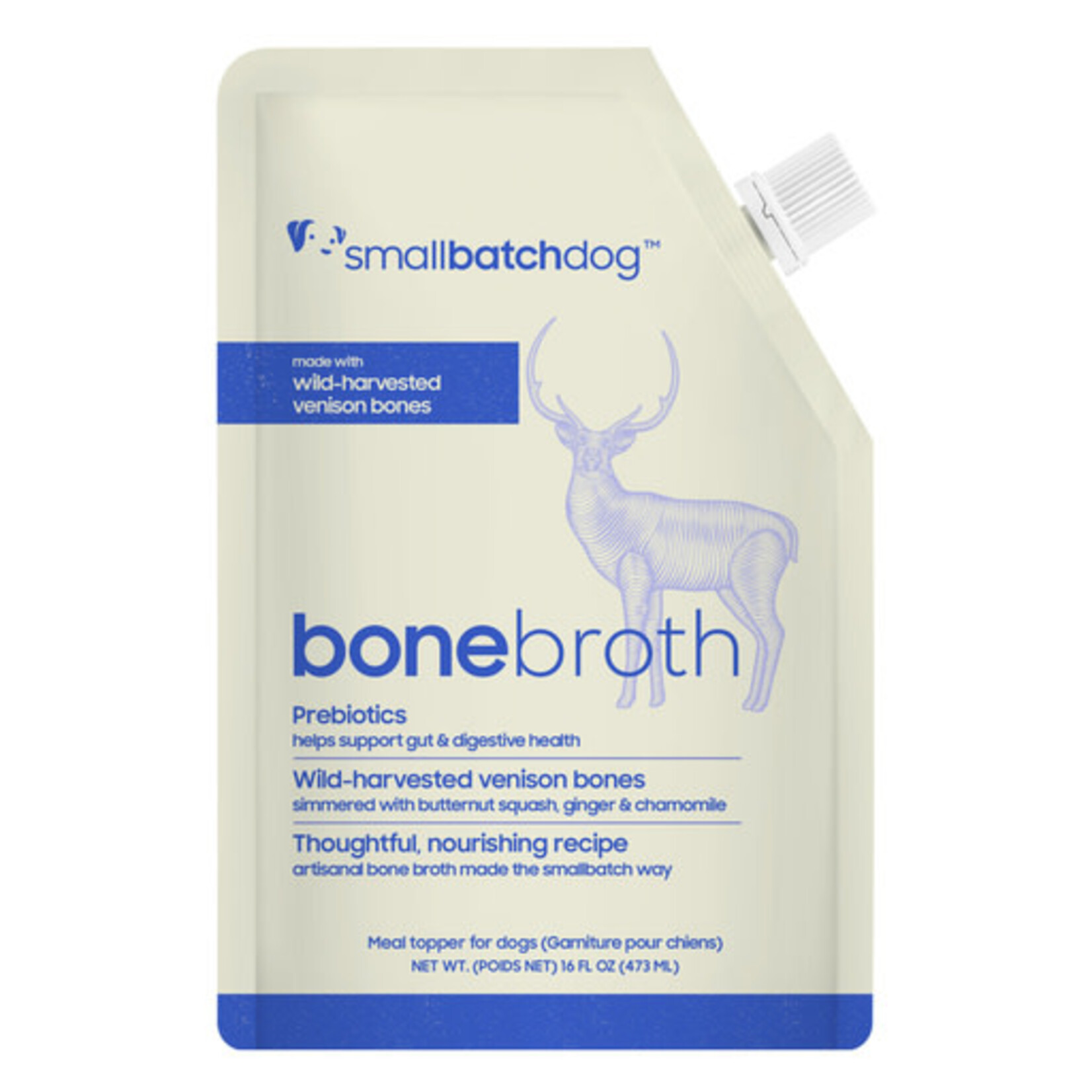 Smallbatch Smallbatch Shelf Stable Venison Bone Broth for Dogs 16 oz