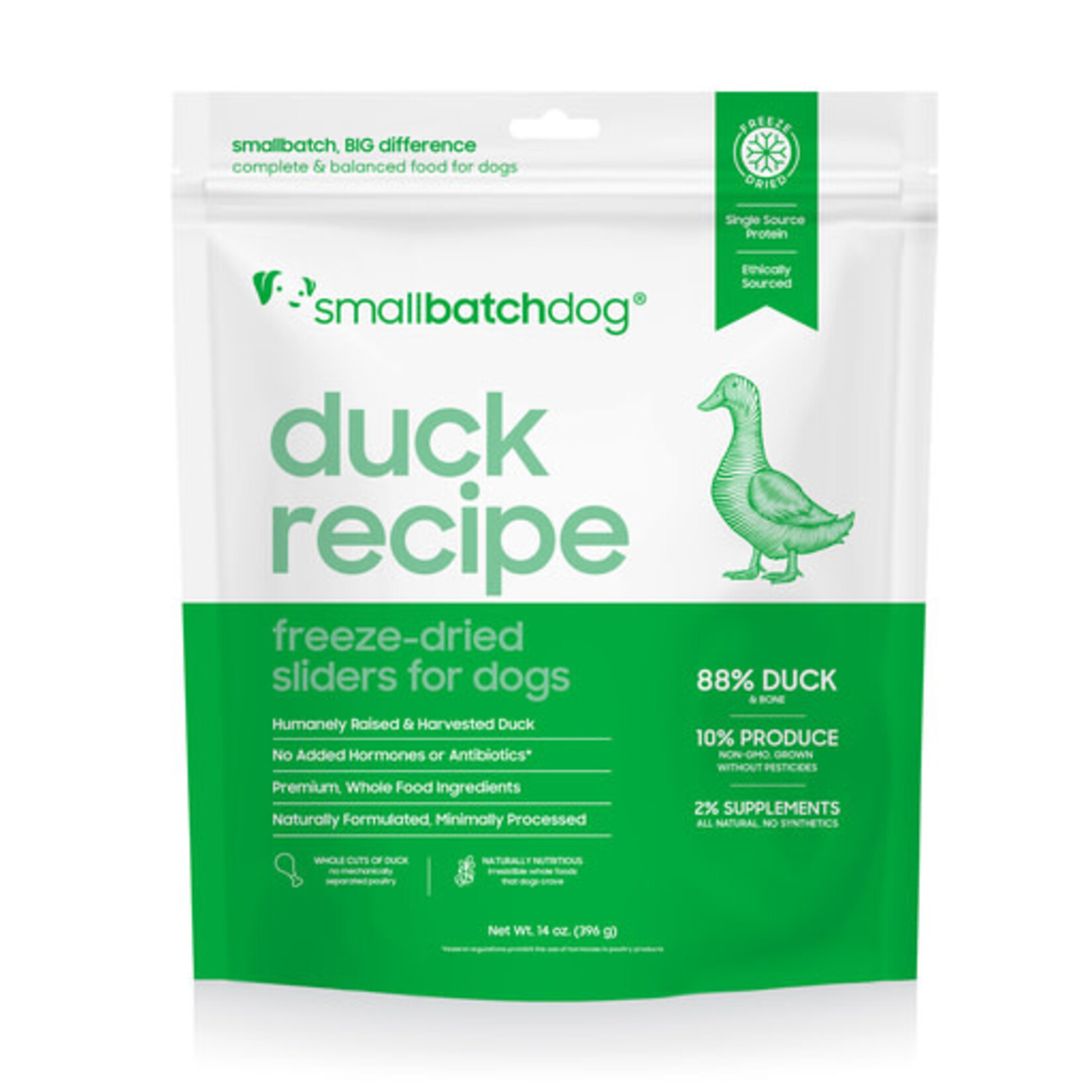Smallbatch Smallbatch Dog Freeze-Dried Duck Sliders Grain-Free 14 oz