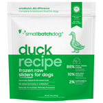 Smallbatch Smallbatch Dog Frozen Raw Sliders Duck Recipe 3#
