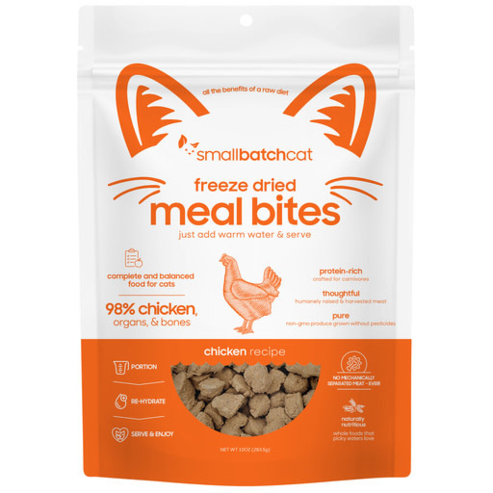 Smallbatch Smallbatch Cat Non-GMO Chicken Meal Bites Freeze-Dried 10 oz