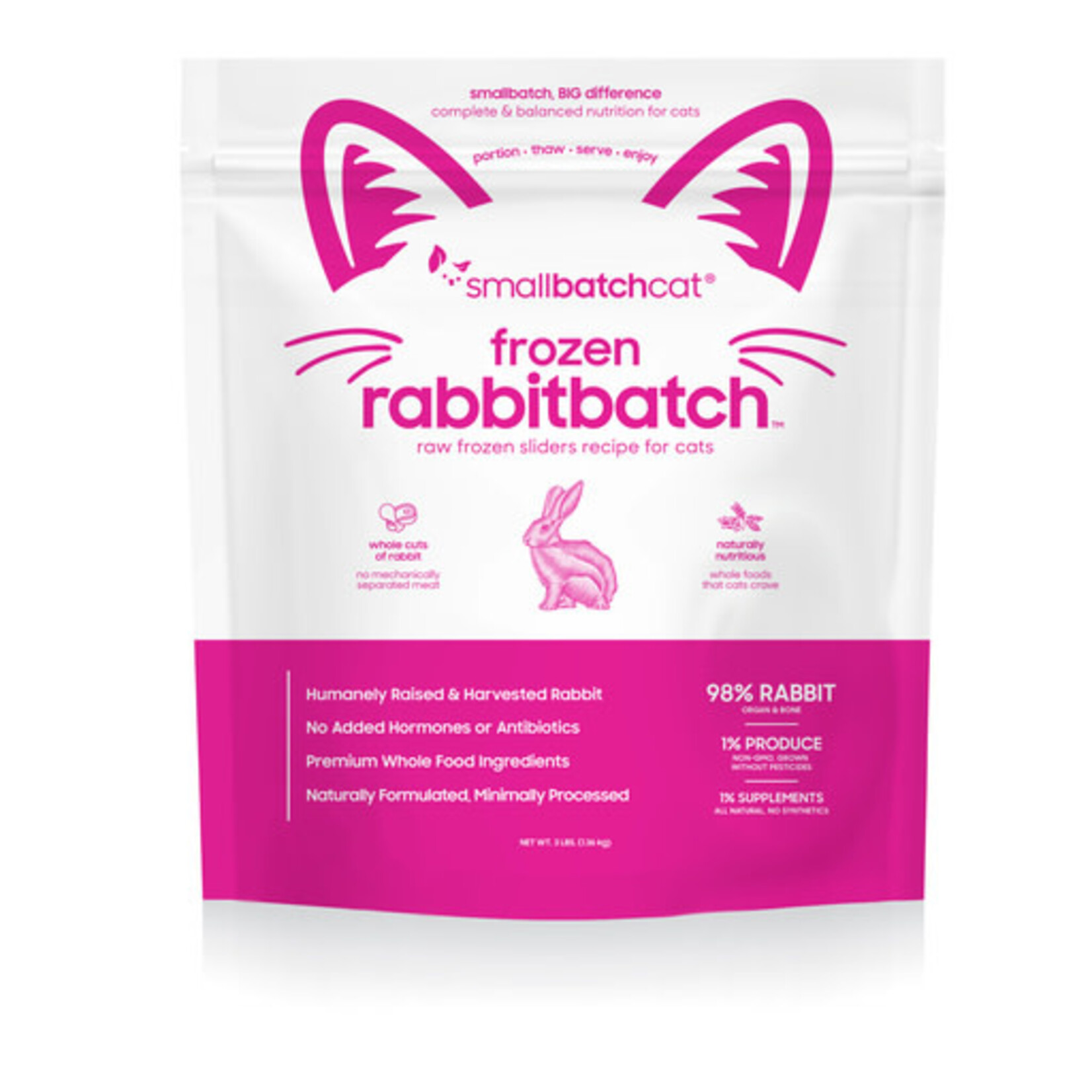 Smallbatch Smallbatch Cat Frozen Raw Sliders Rabbit Batch 3#