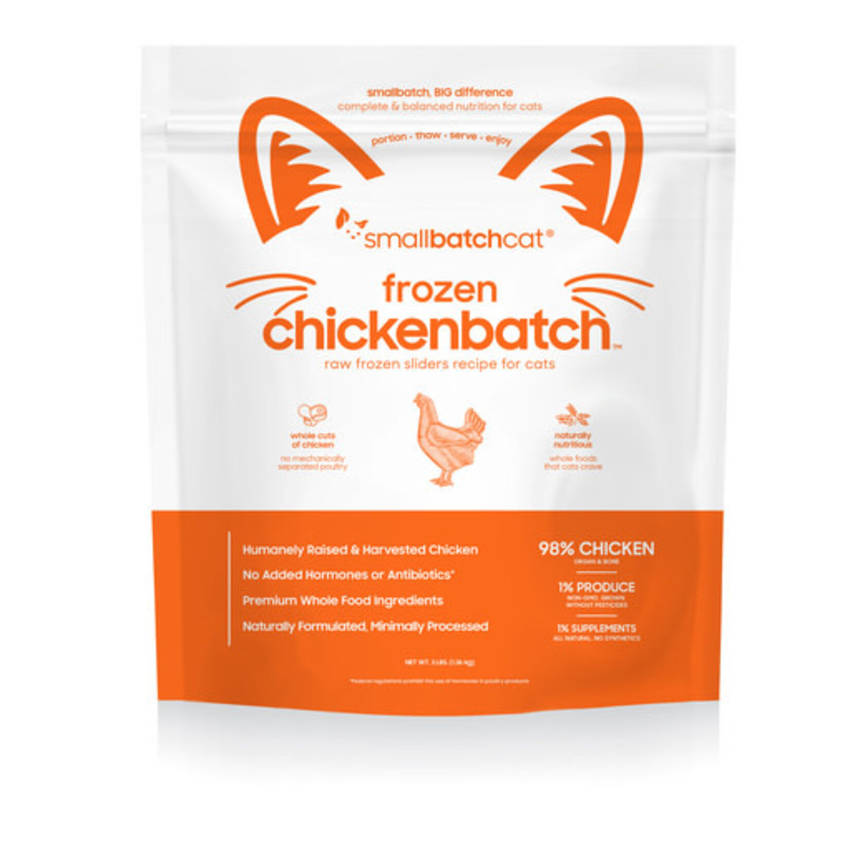 Smallbatch Smallbatch Cat Frozen Raw Sliders Chicken Batch 3#