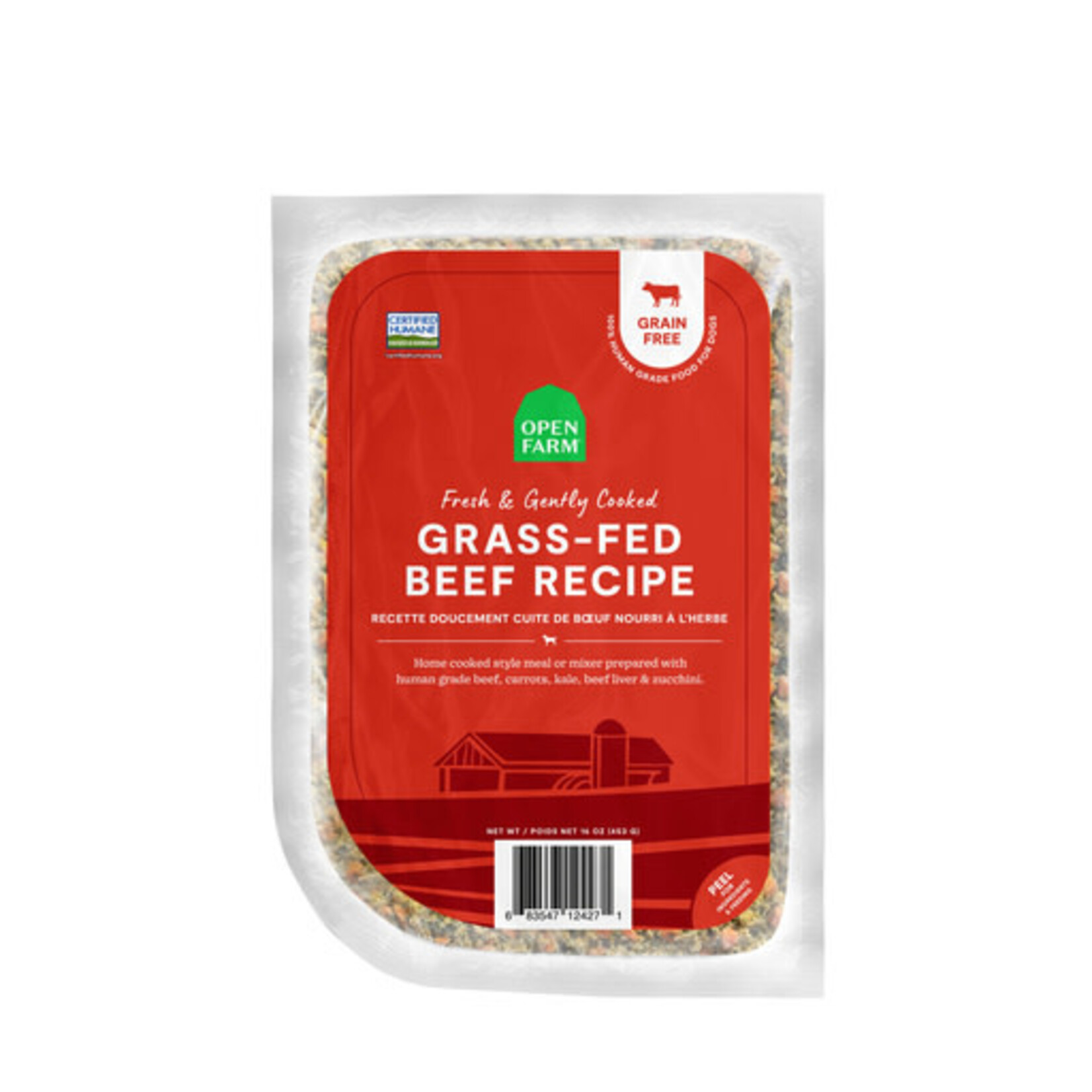 Open Farm Open Farm Gently Cooked Grain Free Grass-Fed Beef, 16 oz