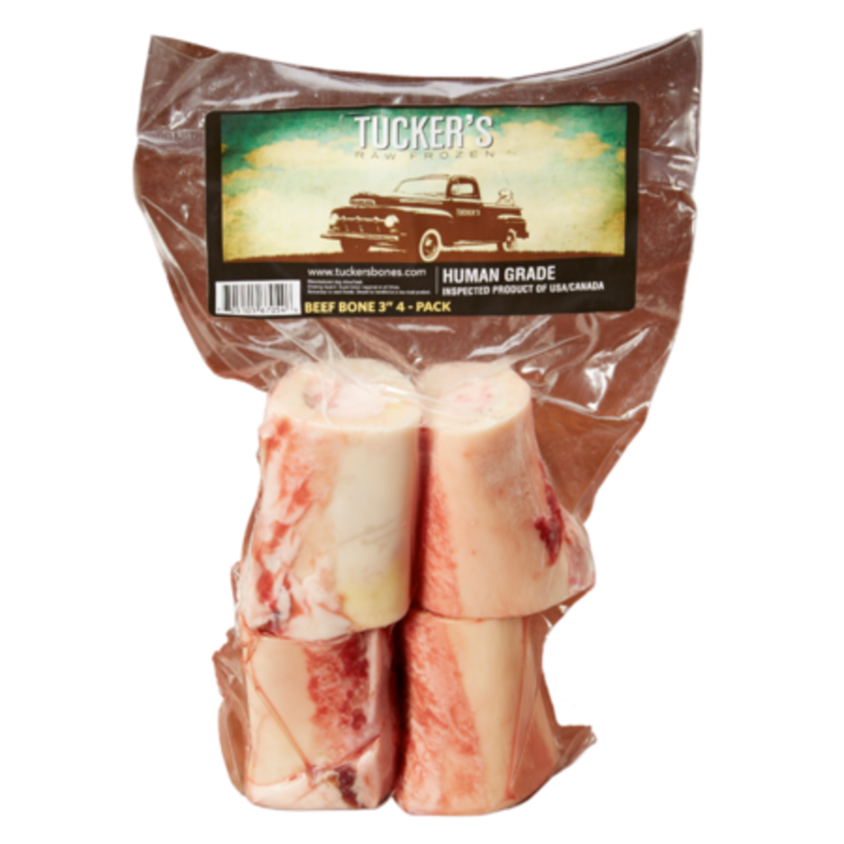 Tucker's Tucker's Raw Frozen Beef Bones 3",  4 pack