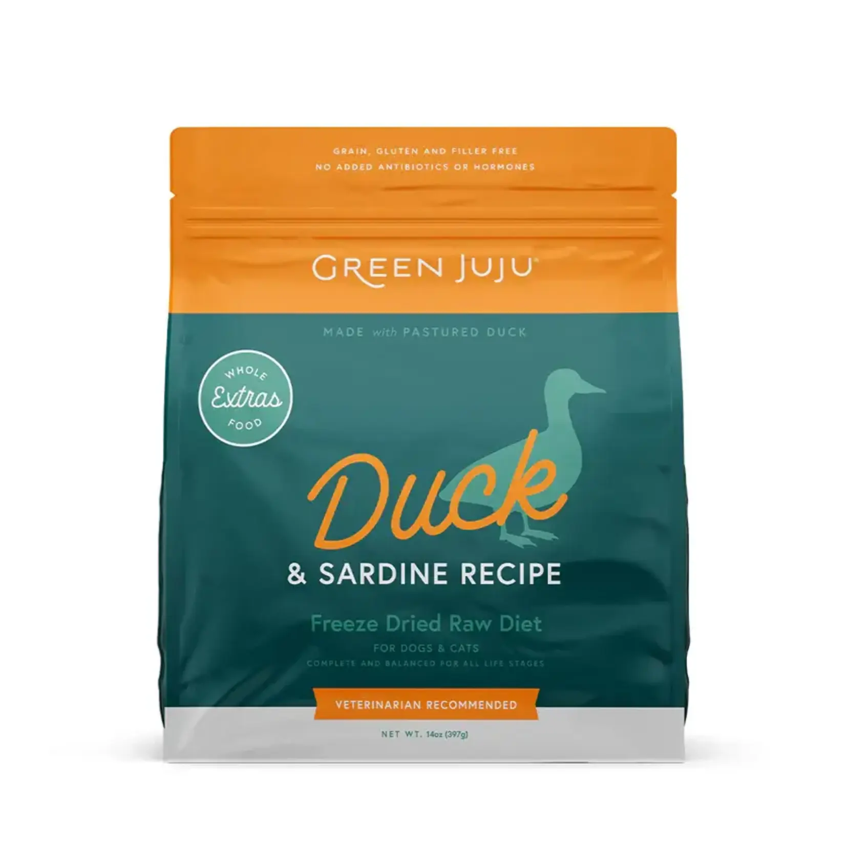 Green Juju Green Juju Freeze Dried Extras Duck & Sardine 14 oz