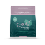 Green Juju Green Juju Frozen Raw Extras Turkey & Sardine Patties 6#