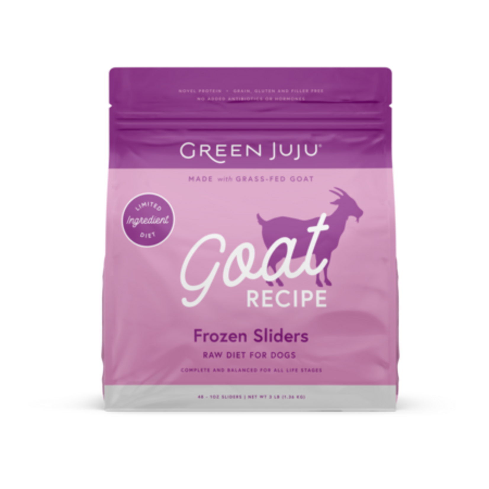 Green Juju Green Juju Frozen Raw Grass-Fed Goat Sliders 3#