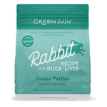 Green Juju Green Juju Frozen Raw Rabbit with Duck Liver Patties 6#
