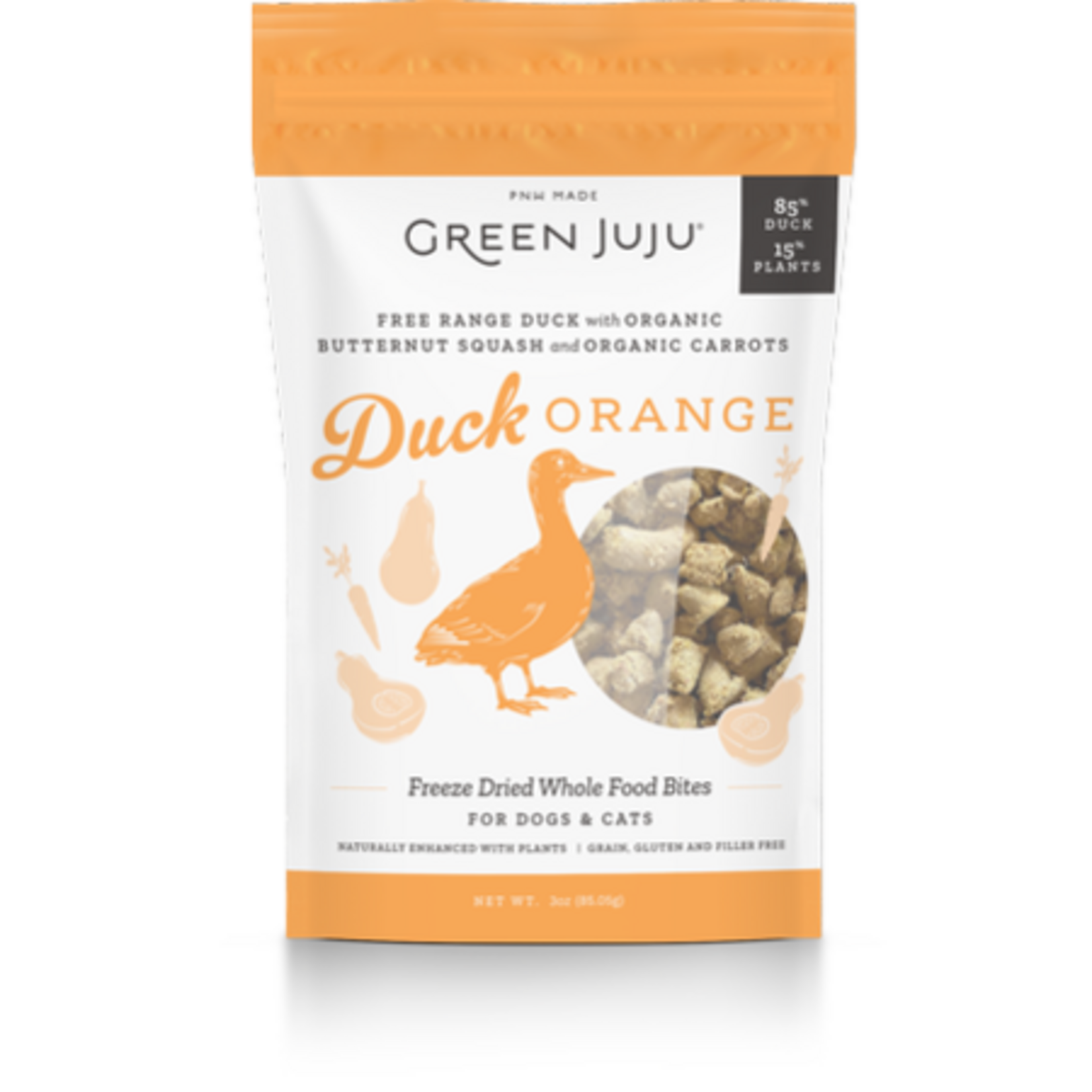 Green Juju Green Juju Freeze Dried Free Range Duck Orange 3 oz