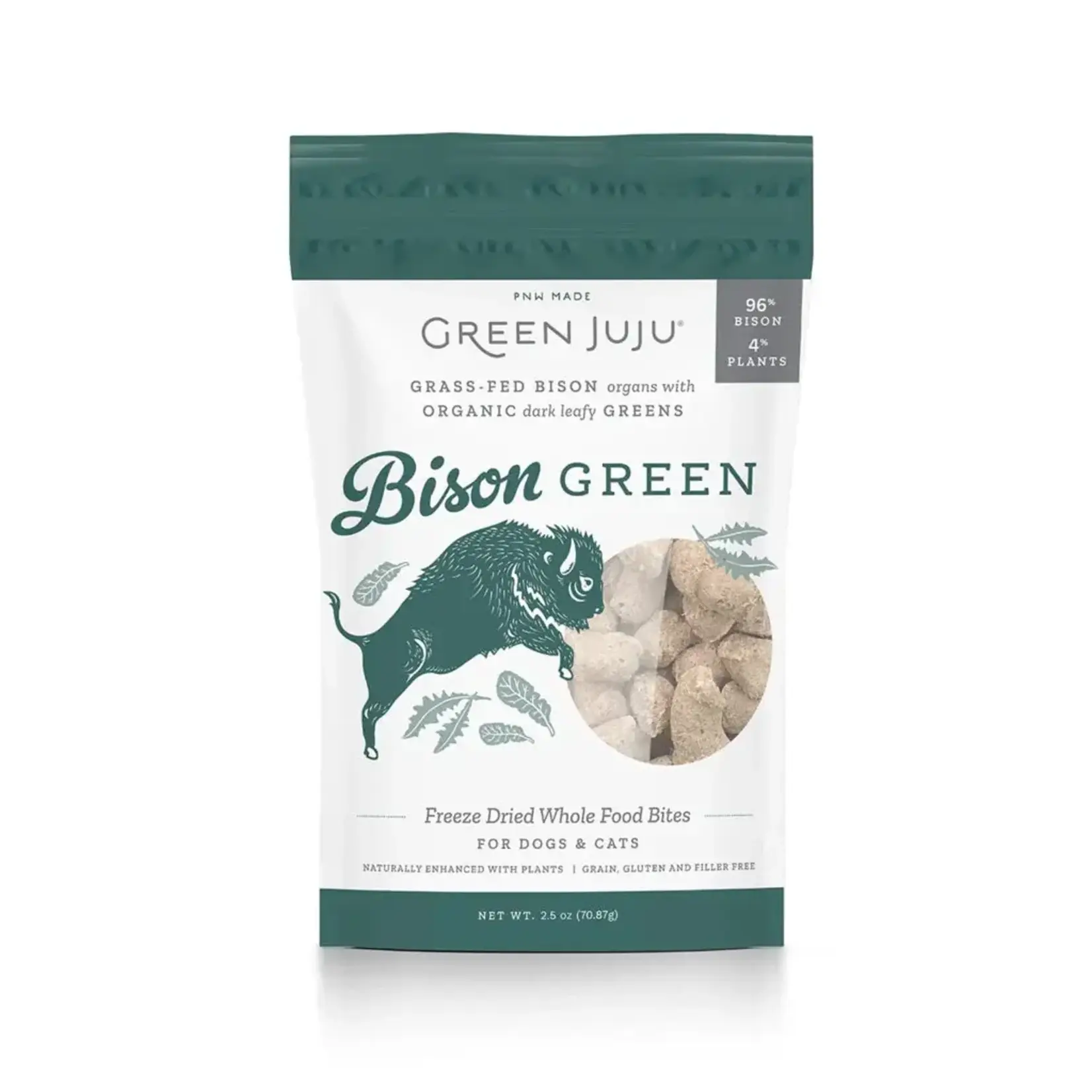 Green Juju Green Juju Freeze Dried Grass-Fed Bison Green 2.5 oz