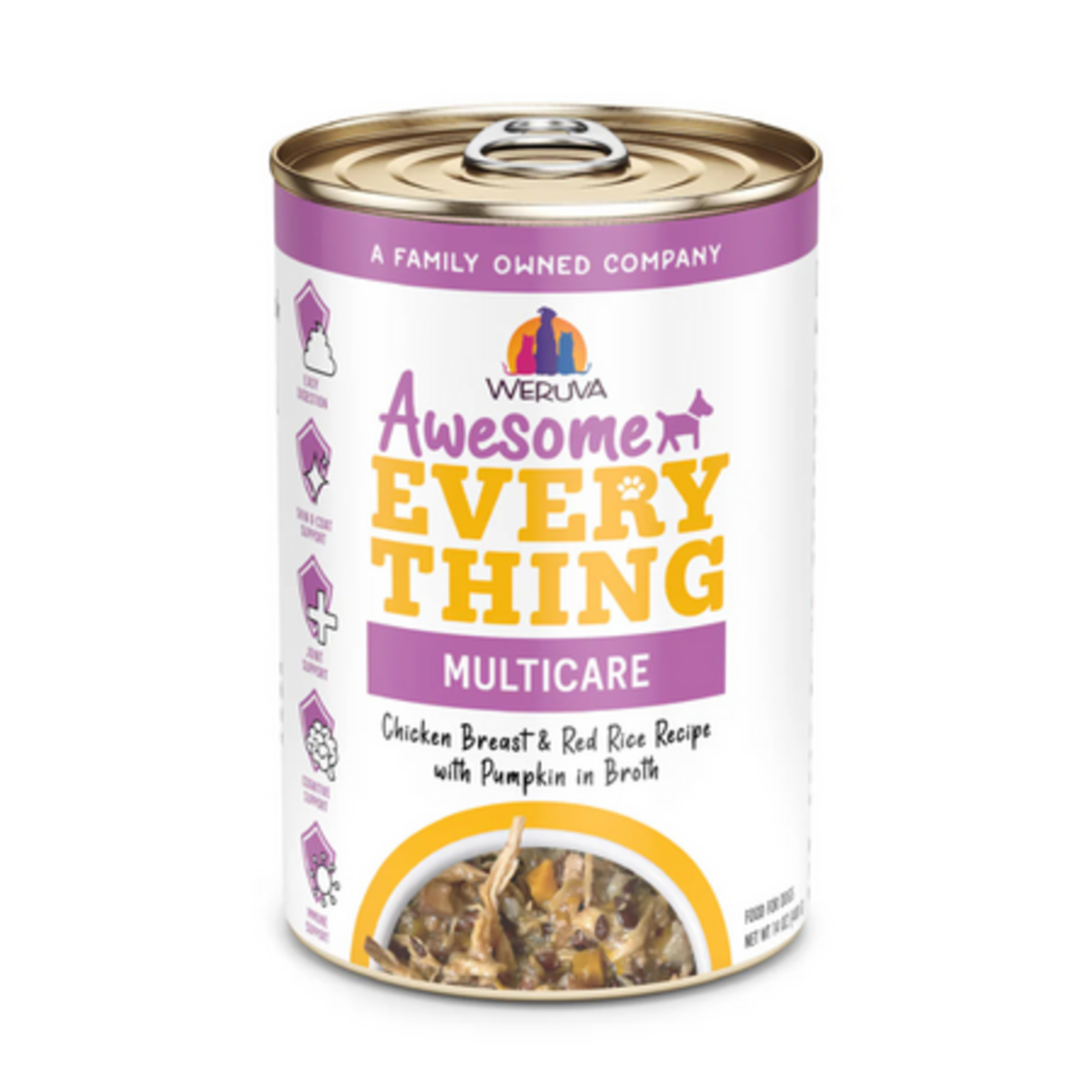 Weruva Weruva Awesome Everything Chicken Breast & Red Rice Recipe with Pumpkin Wet Dog Food 14 oz