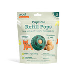 Woof Pet Woof Pupsicle Pops Refills Beef & Peanut Butter Grain-Free Lickable Dog Treats, Small