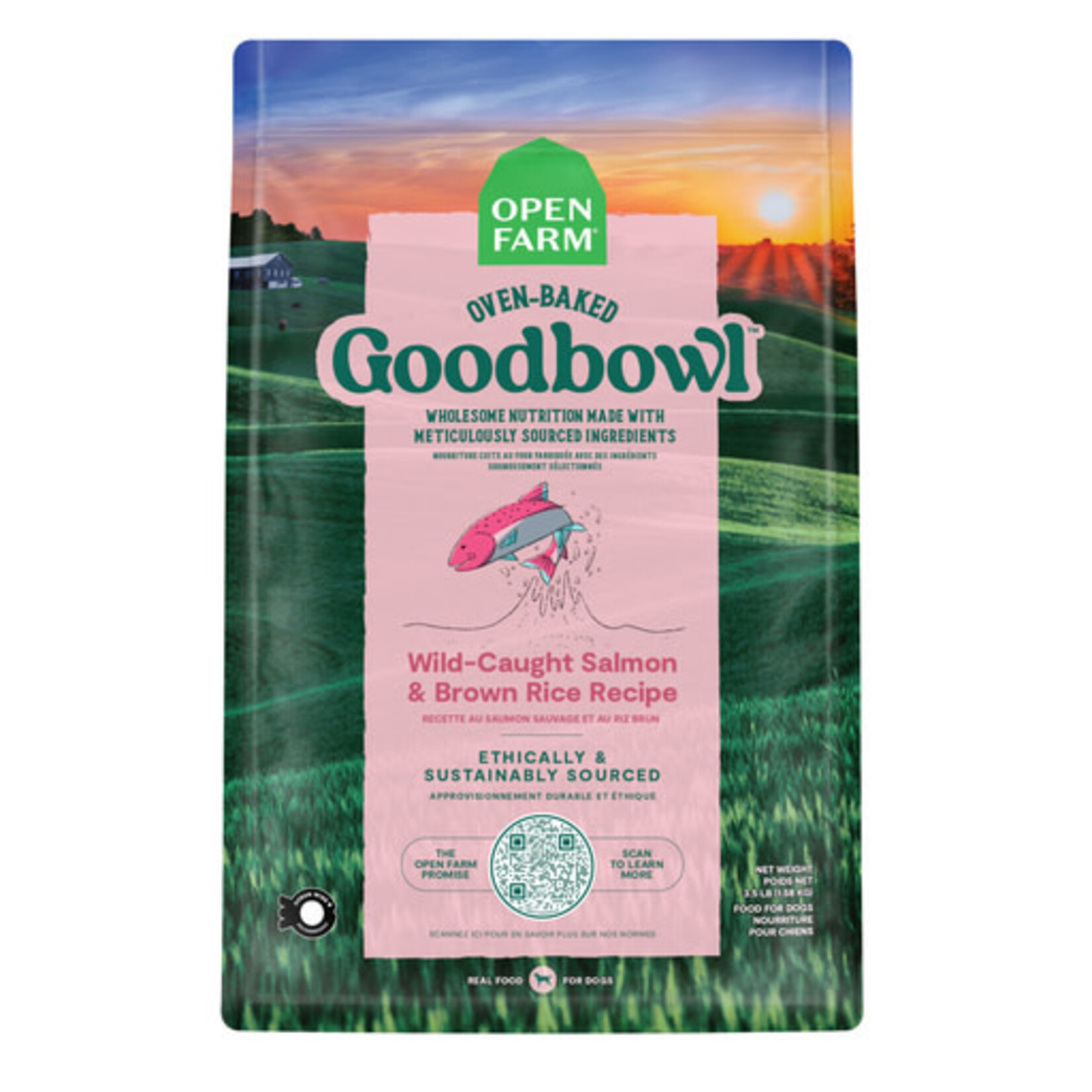 Open Farm Open Farm Goodbowl Wild-Caught Salmon & Brown Rice Dry Dog Food 3.5#