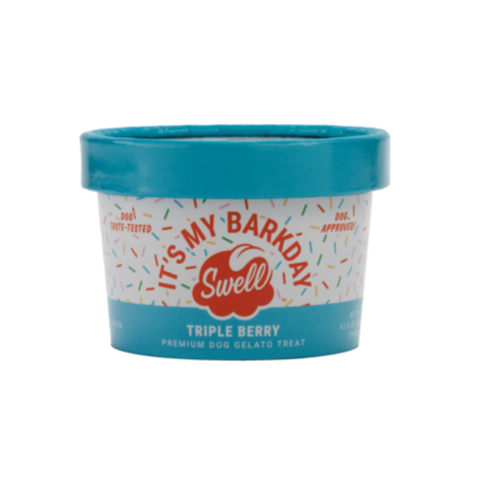 Swell Gelato Swell Gelato Frozen It's My Barkday Triple Berry Premium Dog Treat 4 oz