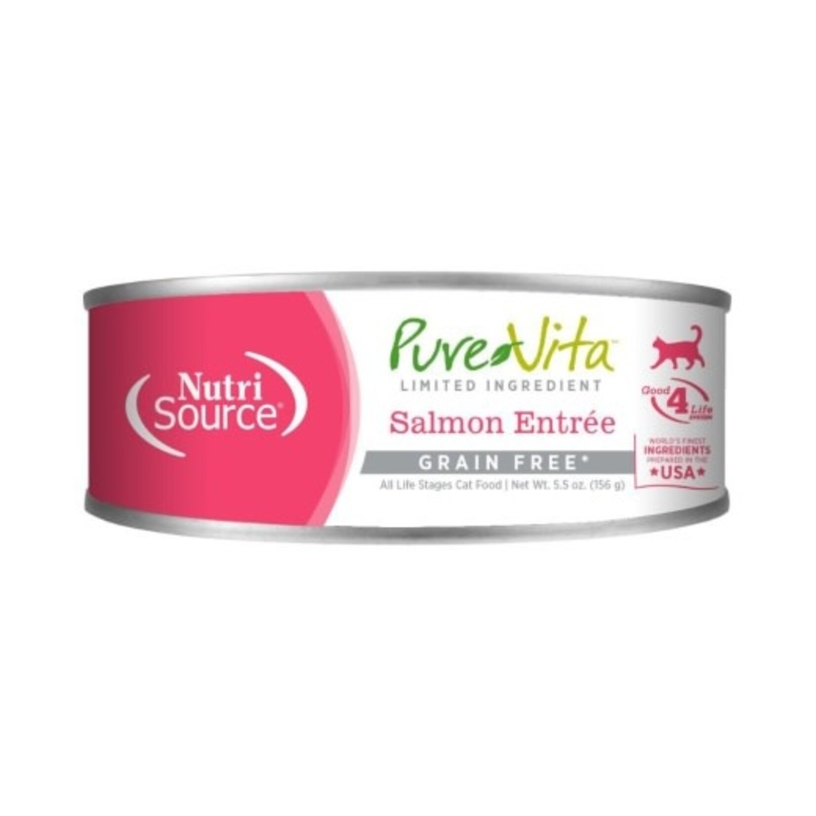 Pure Vita Pure Vita Limited Ingredient Salmon Entree Grain Free Wet Cat Food 5.5 oz