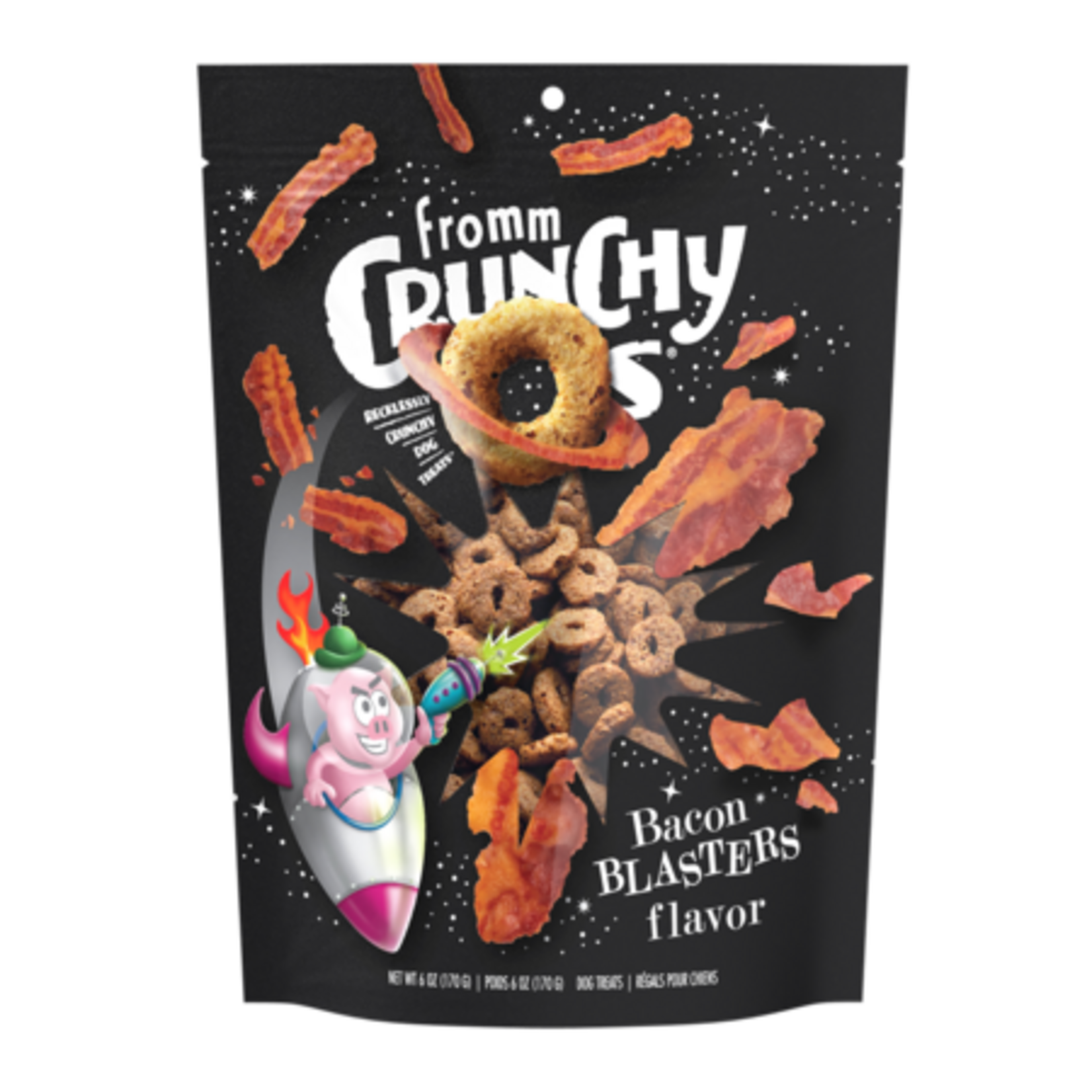 Fromm Family Fromm Crunchy O's Grain-Free Bacon Blasters Dog Treats 6 oz
