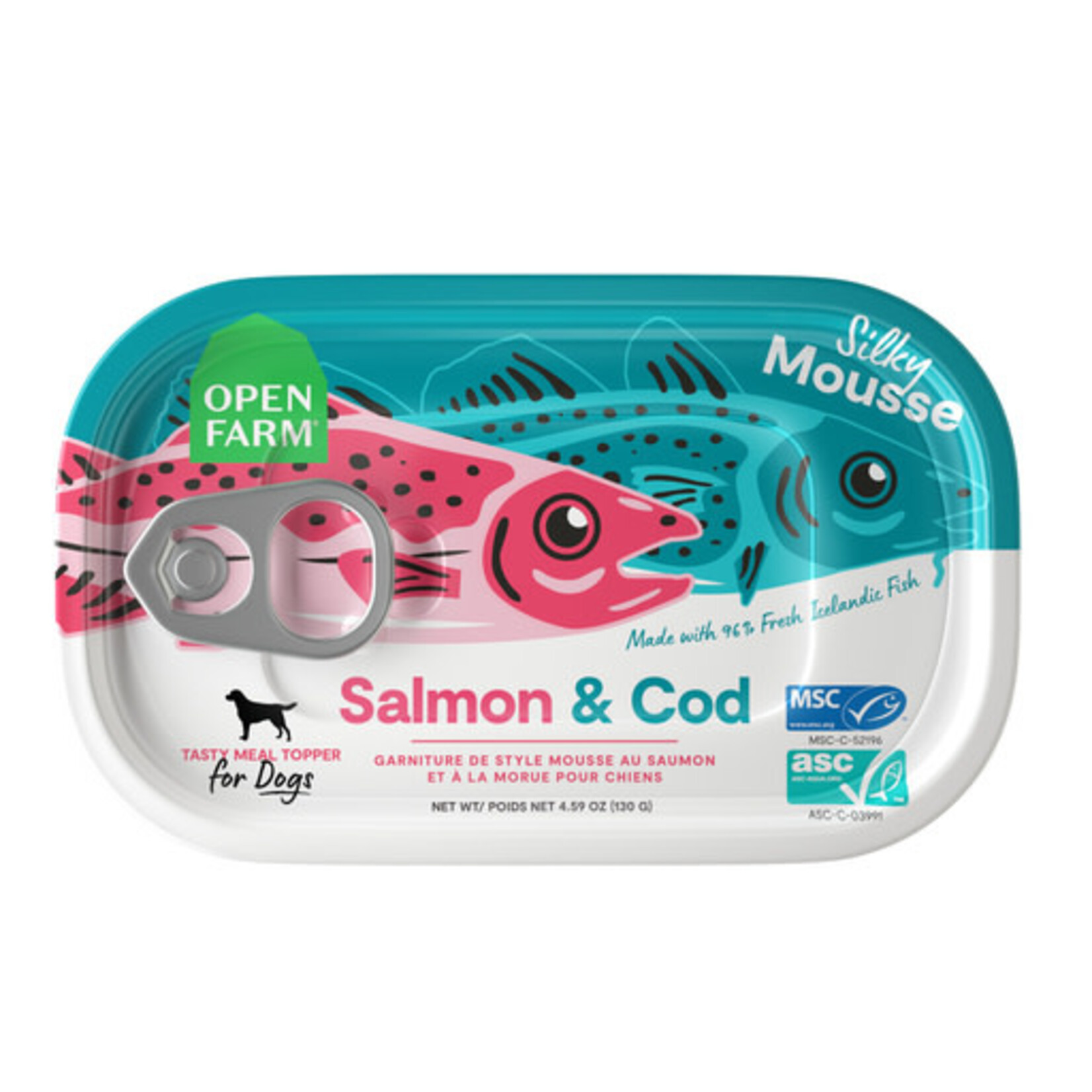 Open Farm Open Farm Salmon & Cod Silky Mousse Meal Topper for Dogs 4.59 oz