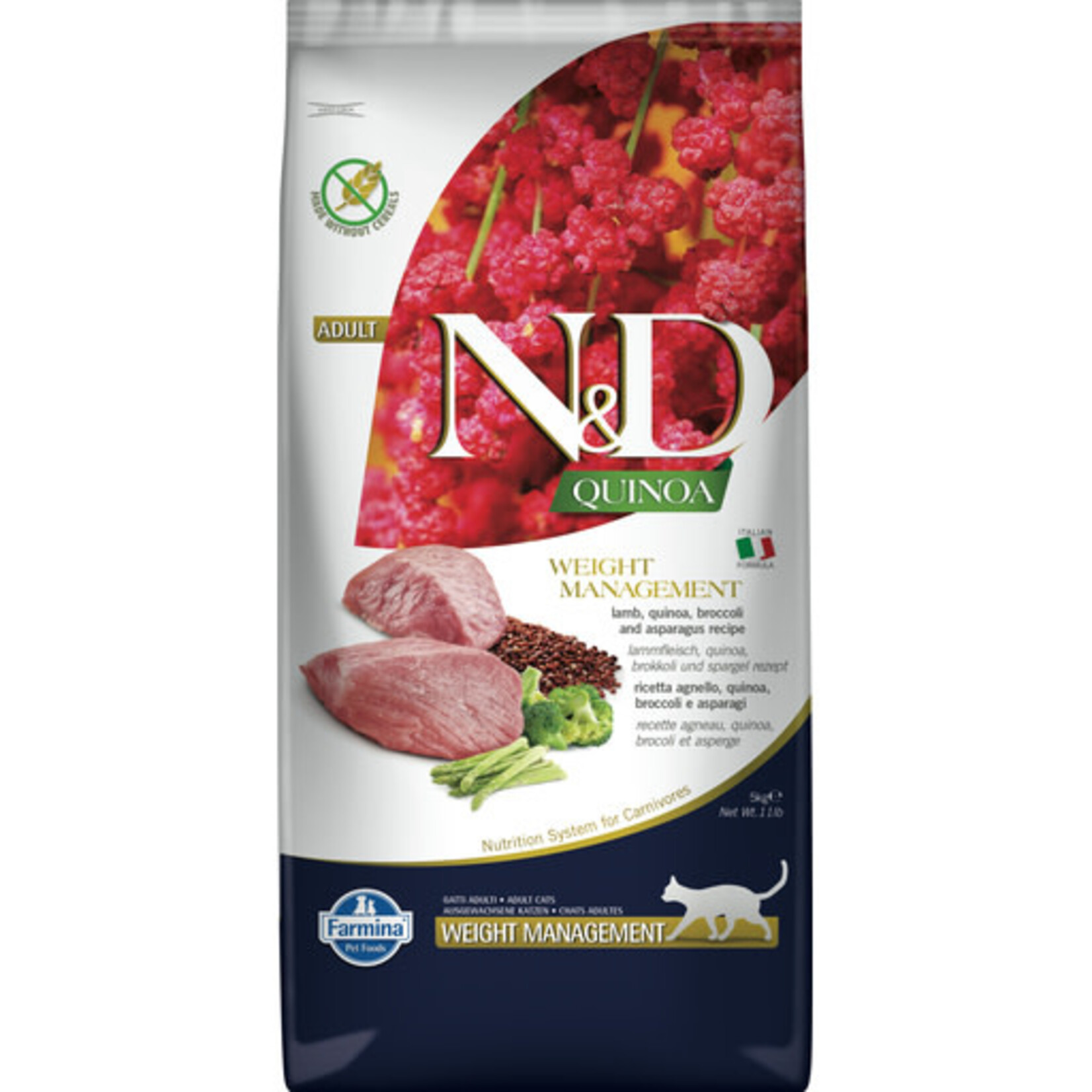 Farmina Farmina N&D Quinoa Weight Management Lamb Dry Cat Food 3.3#