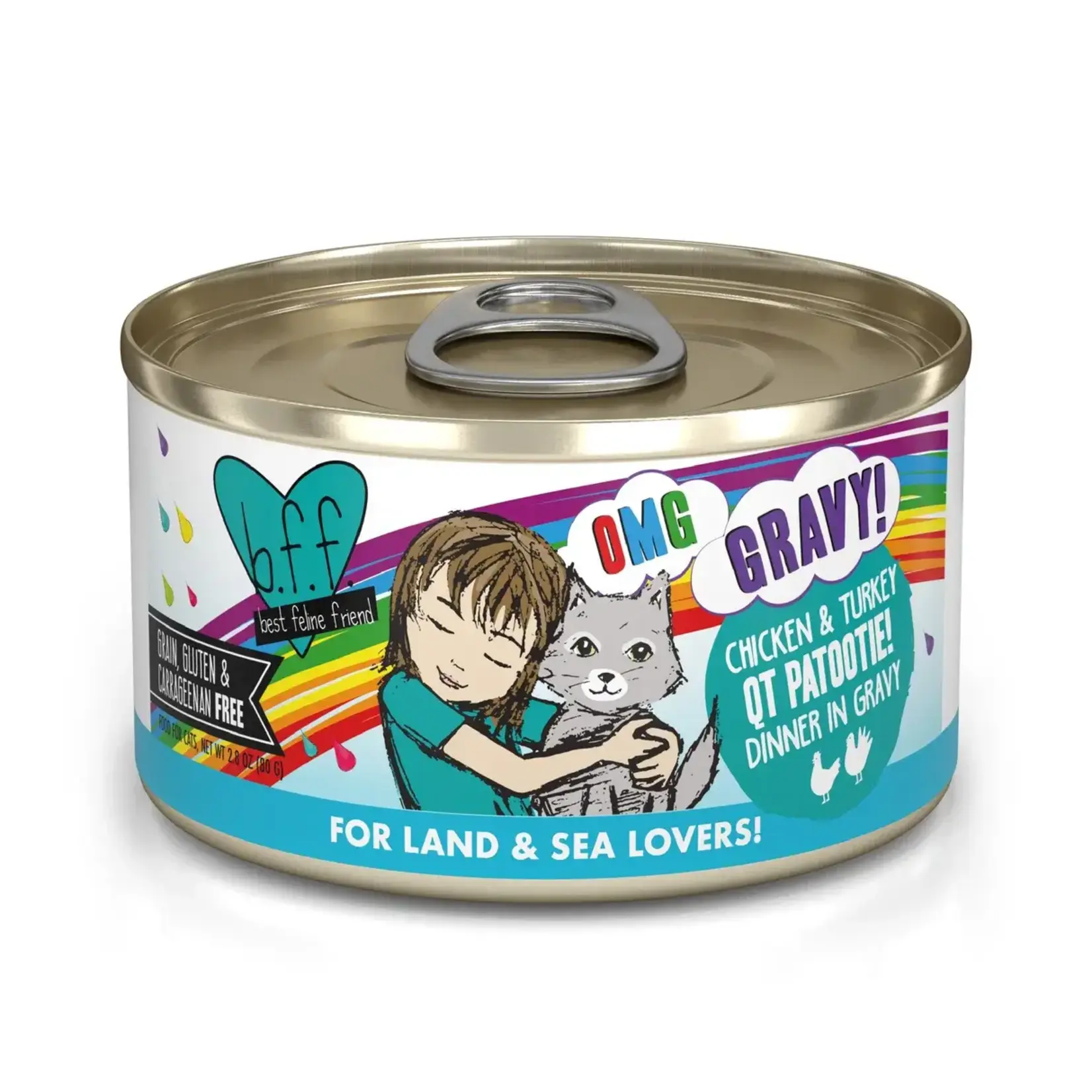 Weruva Weruva BFF OMG Chicken & Turkey QT Patootie! Cat Can 2.8oz