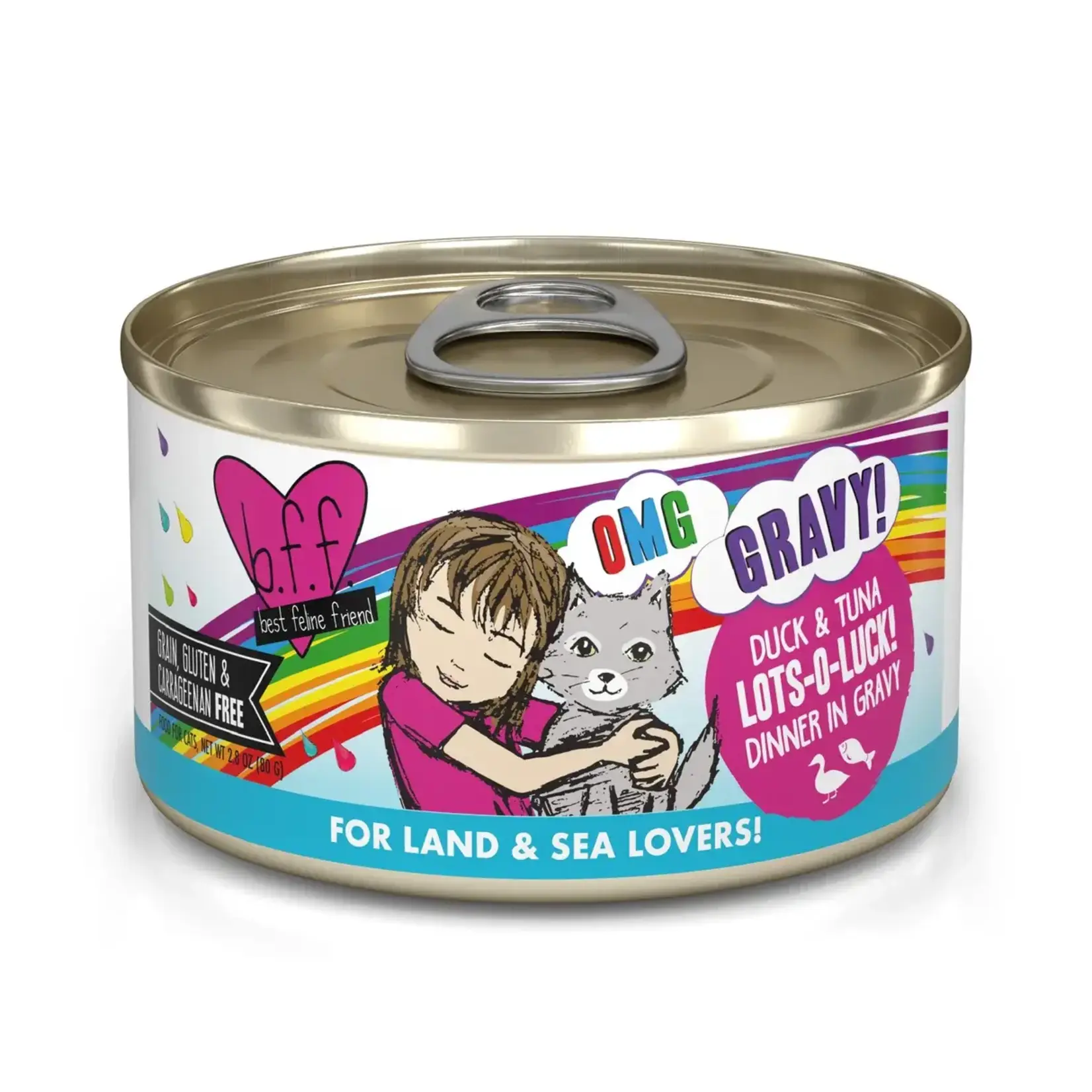 Weruva Weruva BFF OMG Duck & Tuna Lots-O-Luck! Cat Can 2.8oz