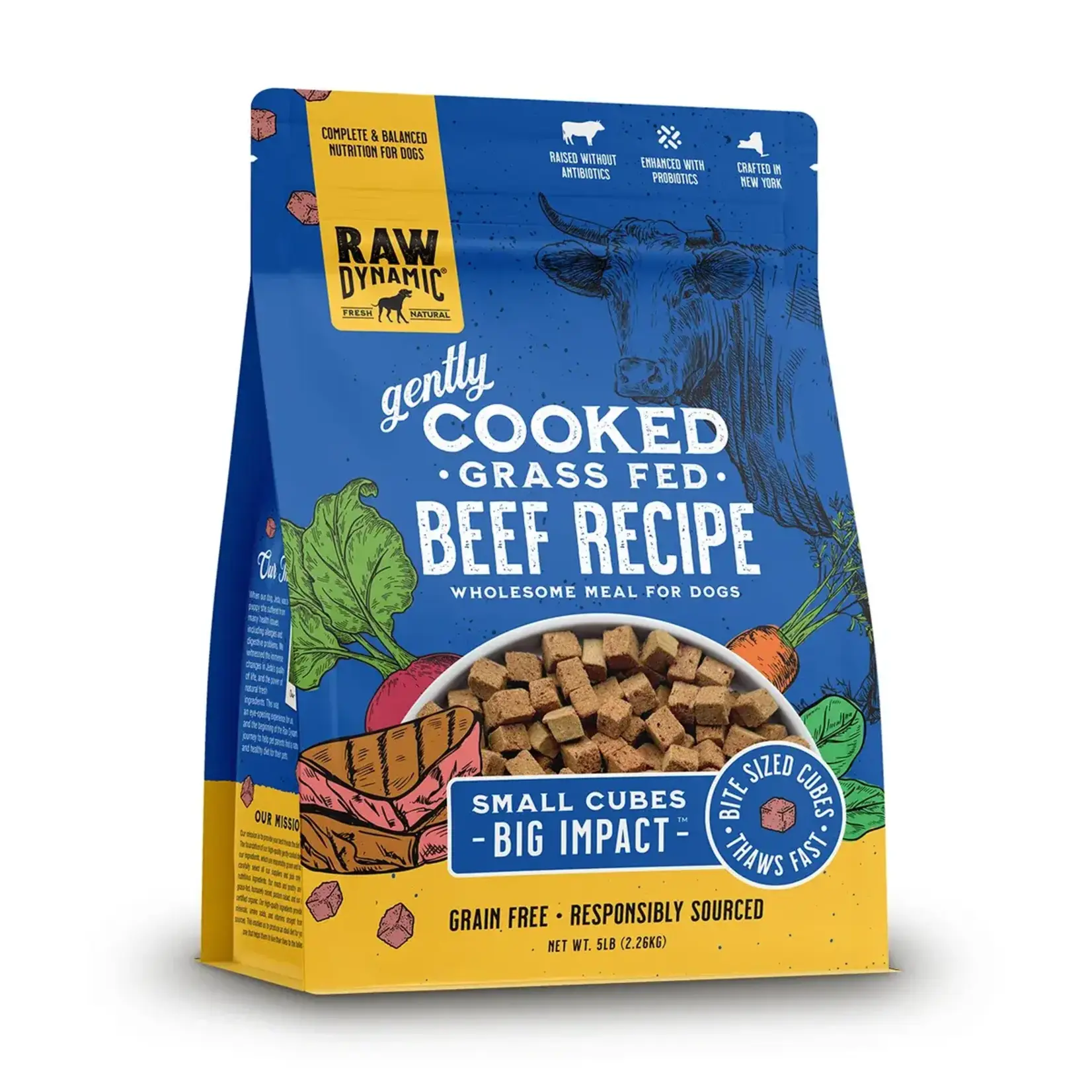 Raw Dynamic Raw Dynamic Dog Gently Cooked Grass Fed Beef 5#