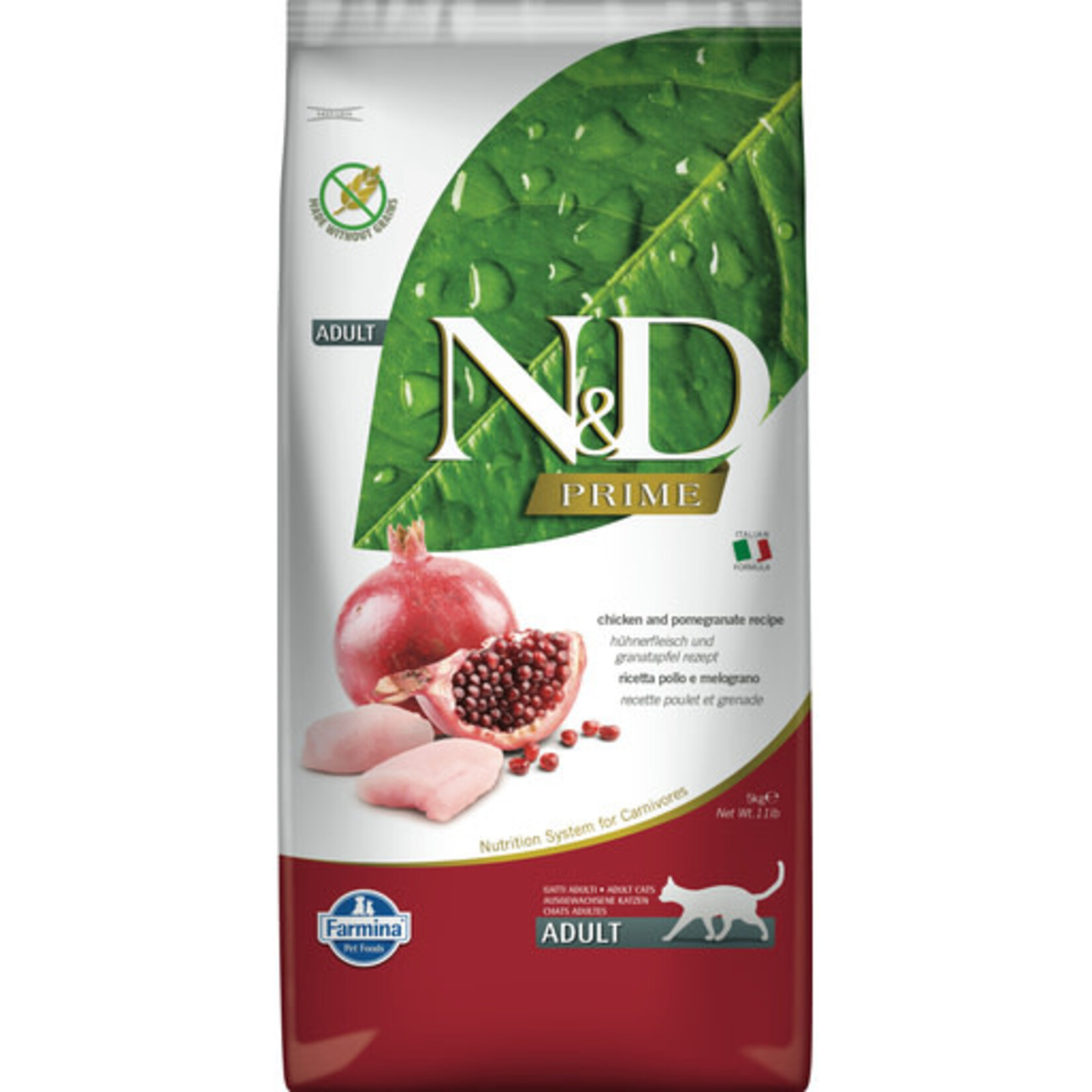 Farmina Farmina N&D Prime Chicken & Pomegranate Grain-Free Dry Cat Food 3.3#