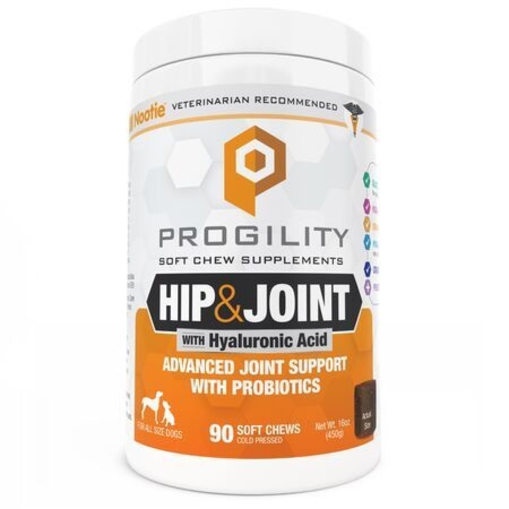 Nootie Nootie Progility Hip & Joint Soft Chew Dog 90ct