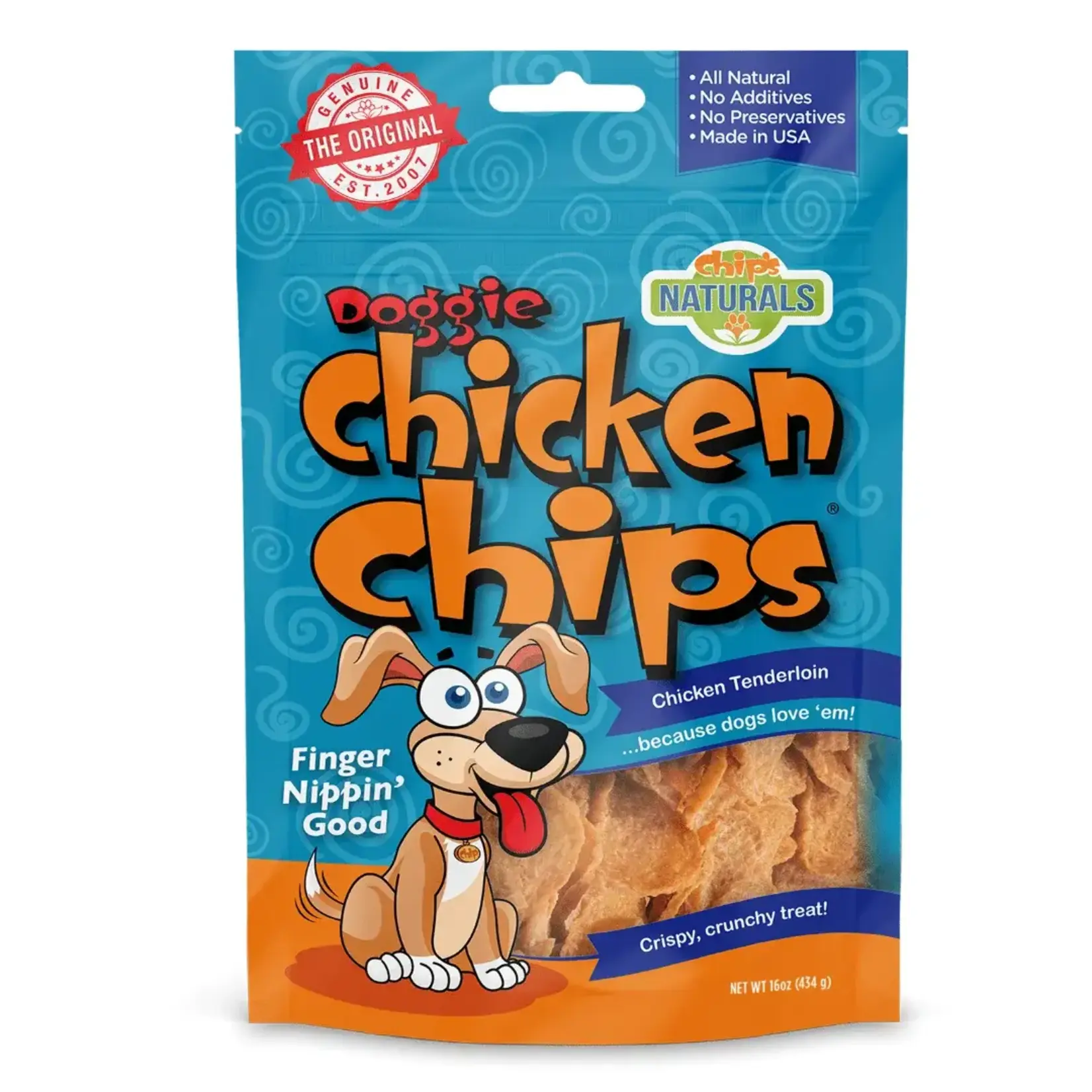 Chips Naturals Chip's Naturals Doggie Chicken Chips Dog Treats 15 oz