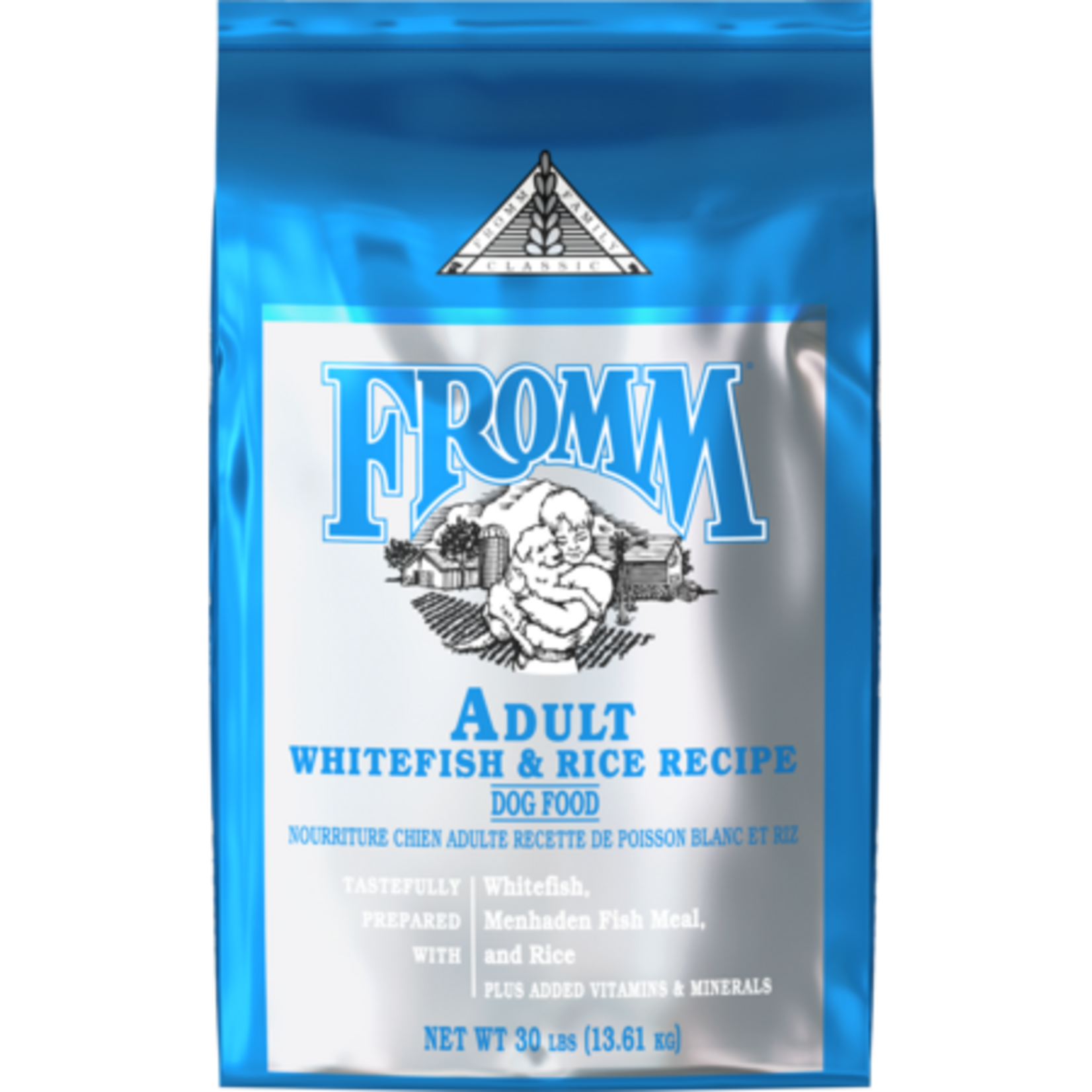 Fromm Family Fromm Classic Adult Whitefish & Rice Recipe Dry Dog Food 30#