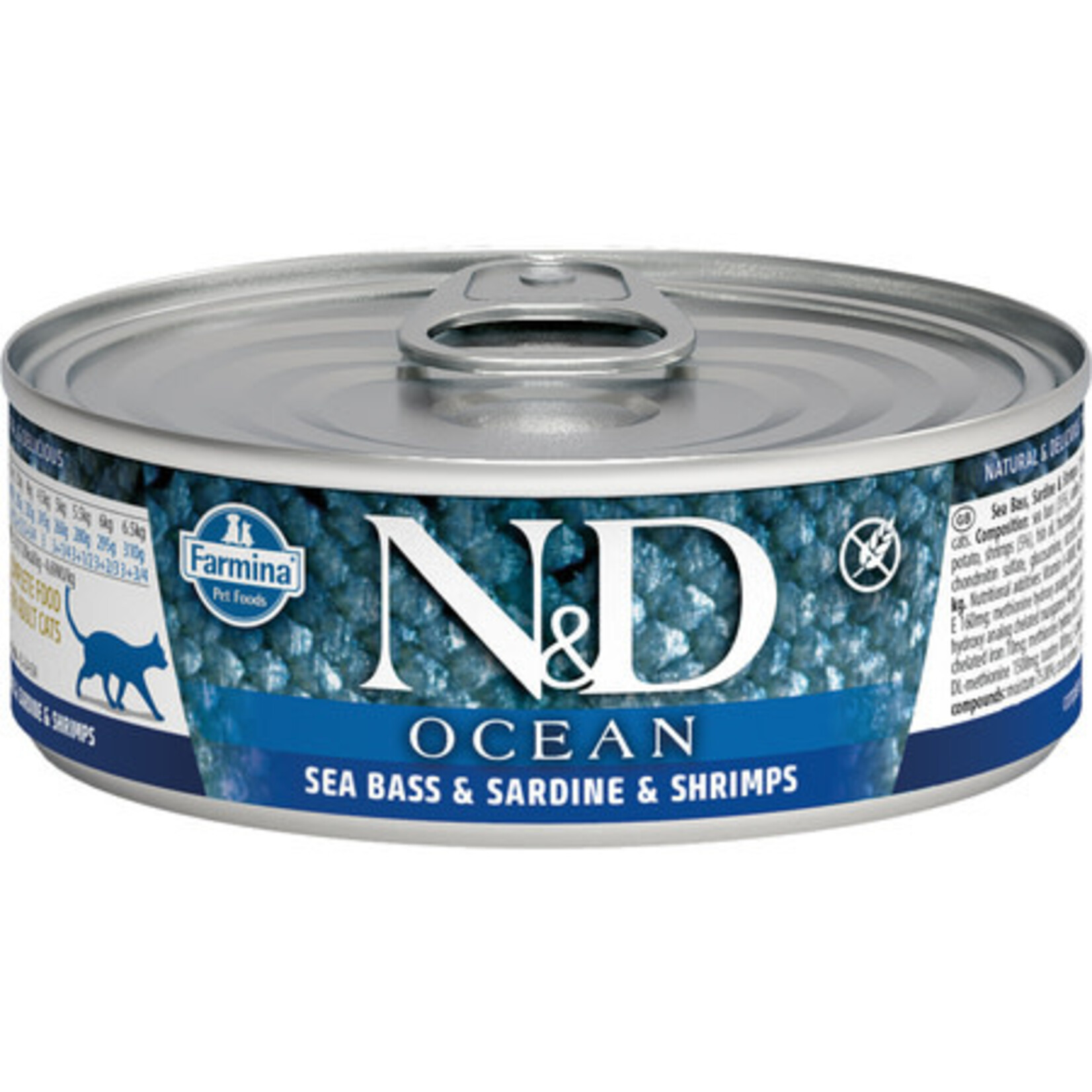 Farmina Farmina Ocean Seabass, Sardine, and Shrimp Canned Cat Food 2.8oz