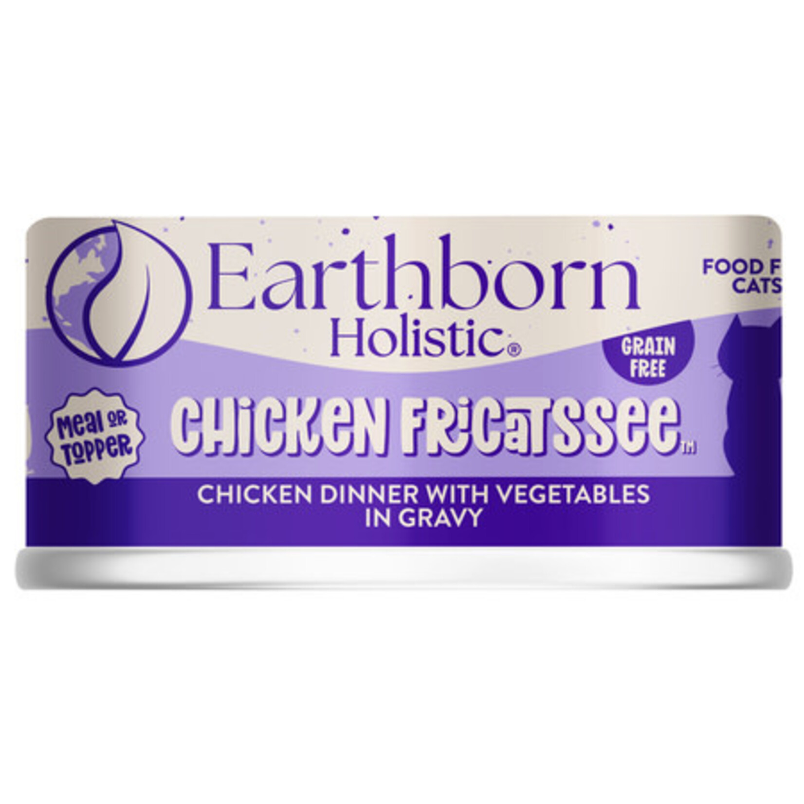 Earthborn Holistic Pet Food Earthborn Chicken Fricatssee Canned Cat Food 5.5oz