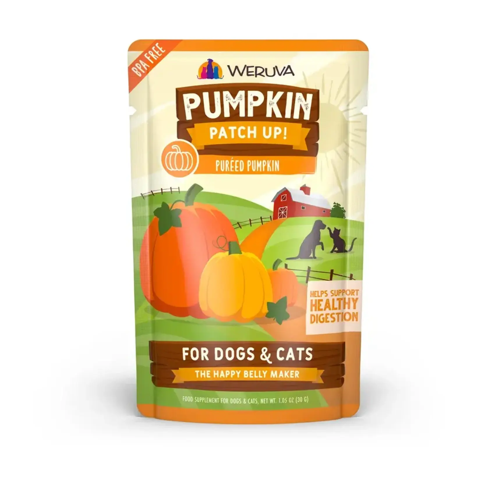 Weruva Weruva Pumpkin Patch Up! Pureed Pumpkin Supplement for Dogs & Cats 1.05 oz