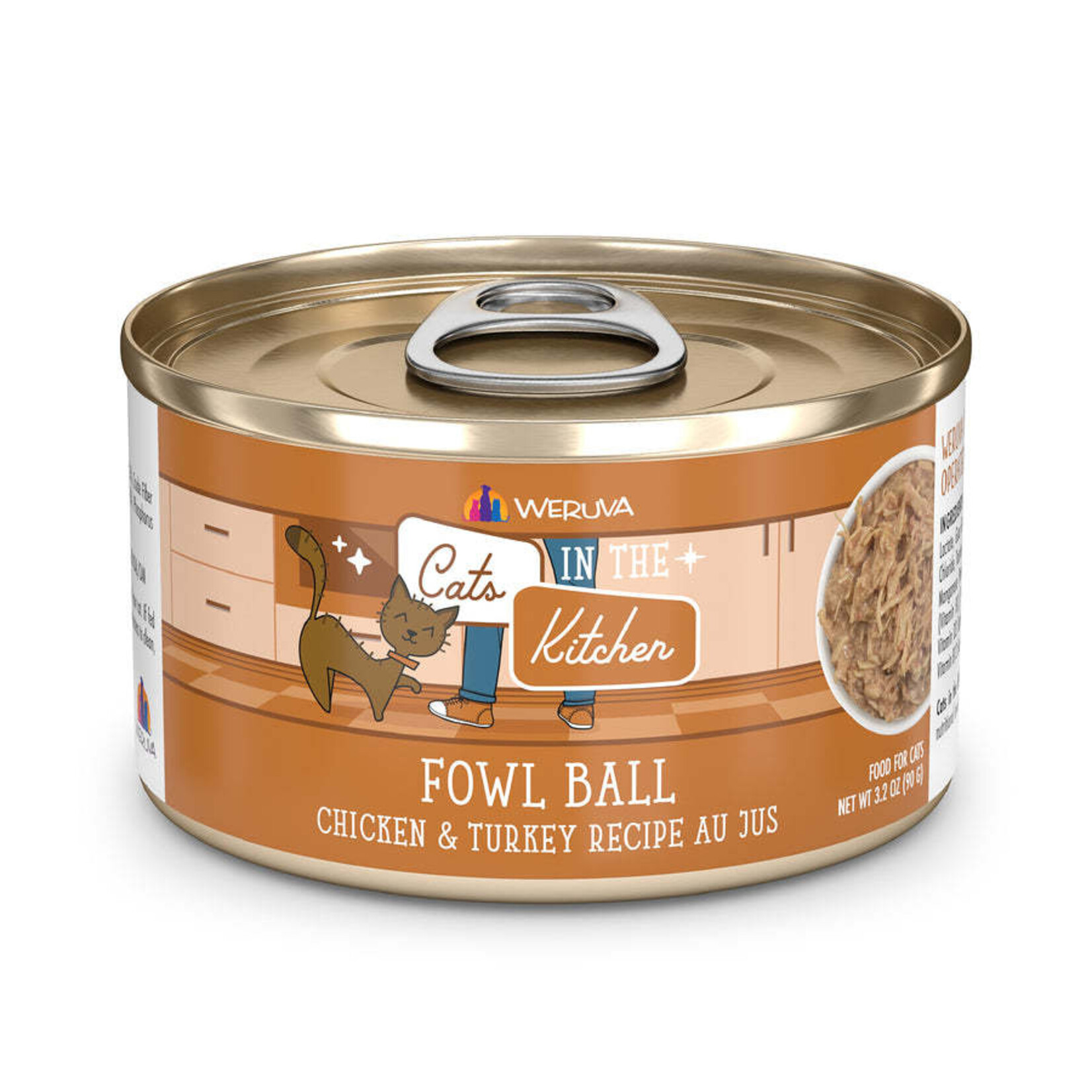 Weruva Weruva CITK Fowl Ball Cat Can 3.2oz