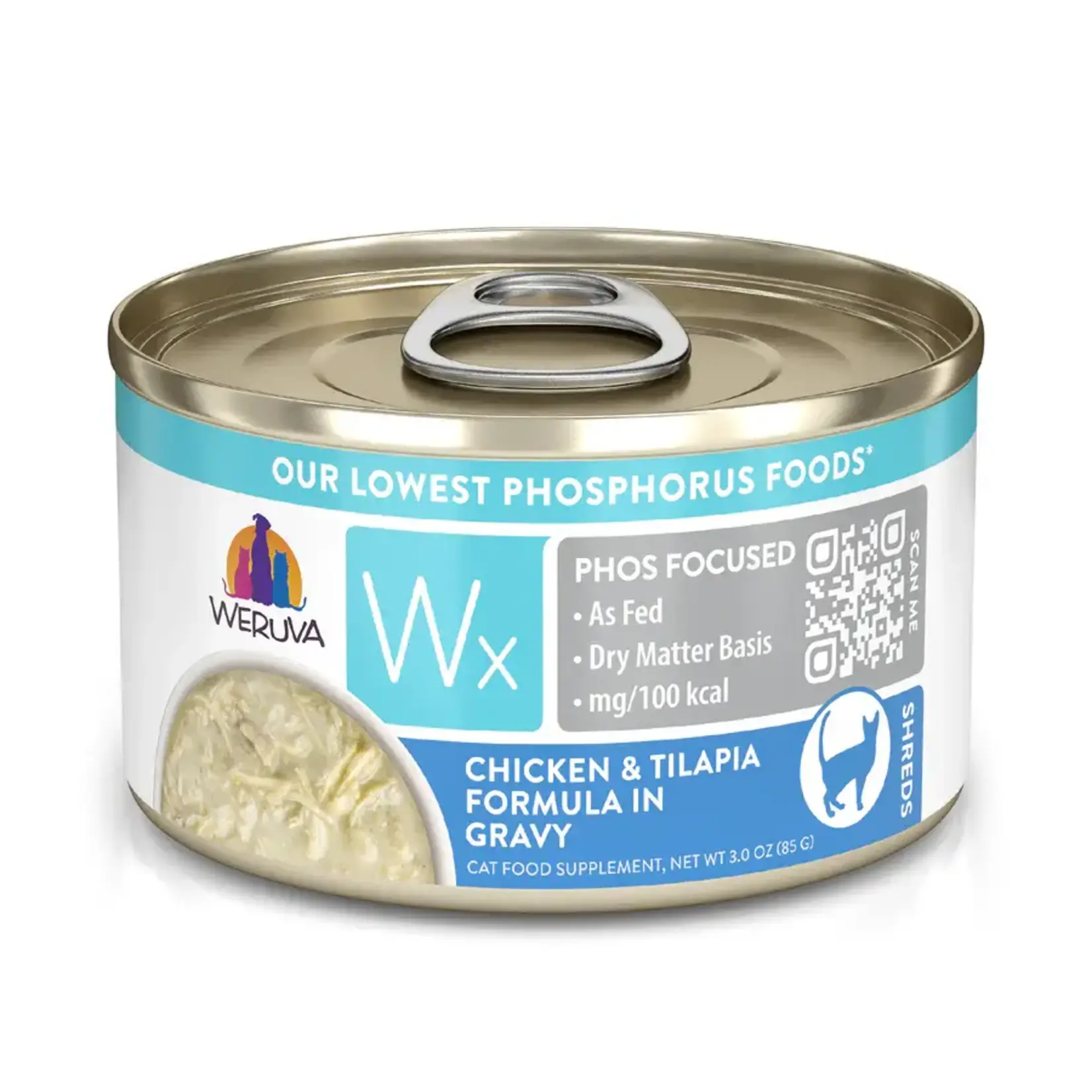 Weruva Weruva Wx Phos Focused Chicken & Tilapia Formula in Gravy Wet Cat Food 3 oz
