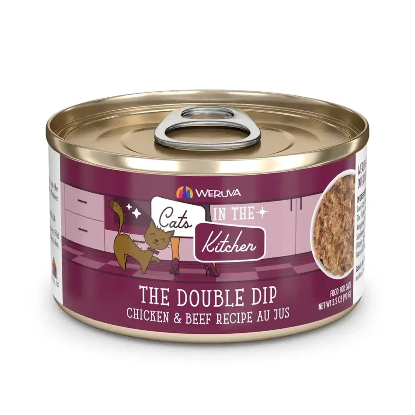 Weruva Weruva Cats in the Kitchen The Double Dip Chicken and Beef Recipe Au Jus Wet Cat Food 3 oz