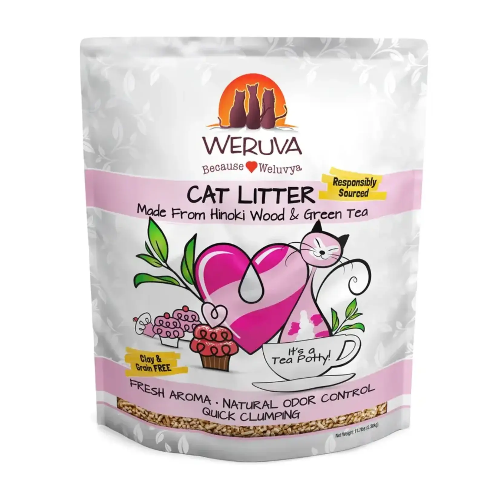 Weruva Weruva It's a Tea Potty! with Hinoki Wood & Green Tea Cat Litter 11.7#
