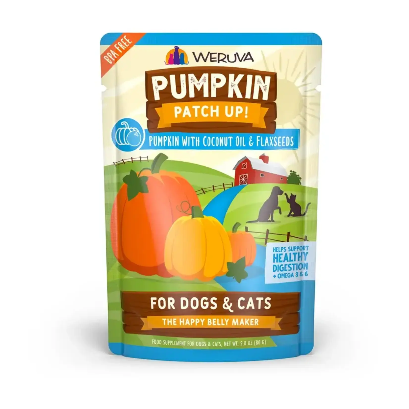 Weruva Weruva Pumpkin Patch Up! Pumpkin with Coconut Oil & Flaxseeds Supplement for Dogs & Cats 2.8 oz