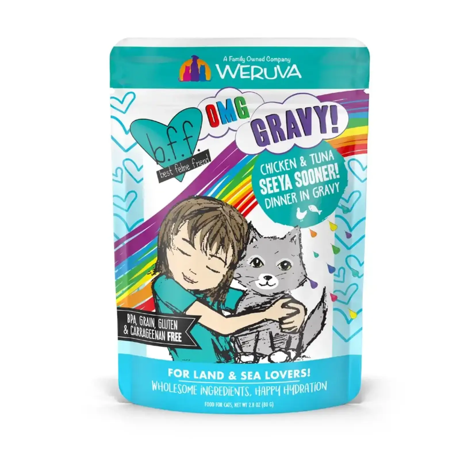 Weruva Weruva BFF OMG Seeya Sooner! Chicken & Tuna Cat Pouch 2.8oz