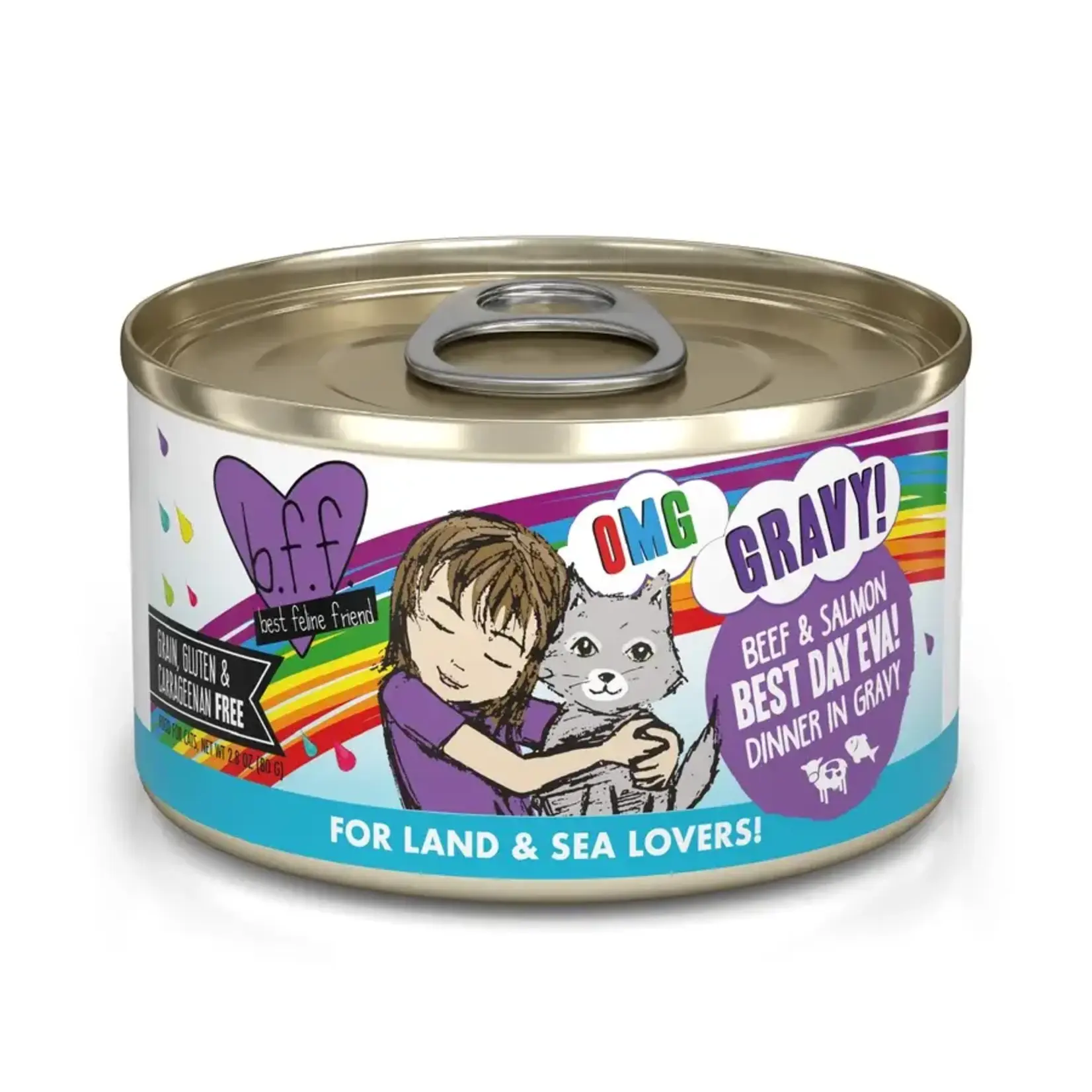 Weruva Weruva BFF OMG Beef & Salmon Best Day Eva! Cat Can 2.8oz