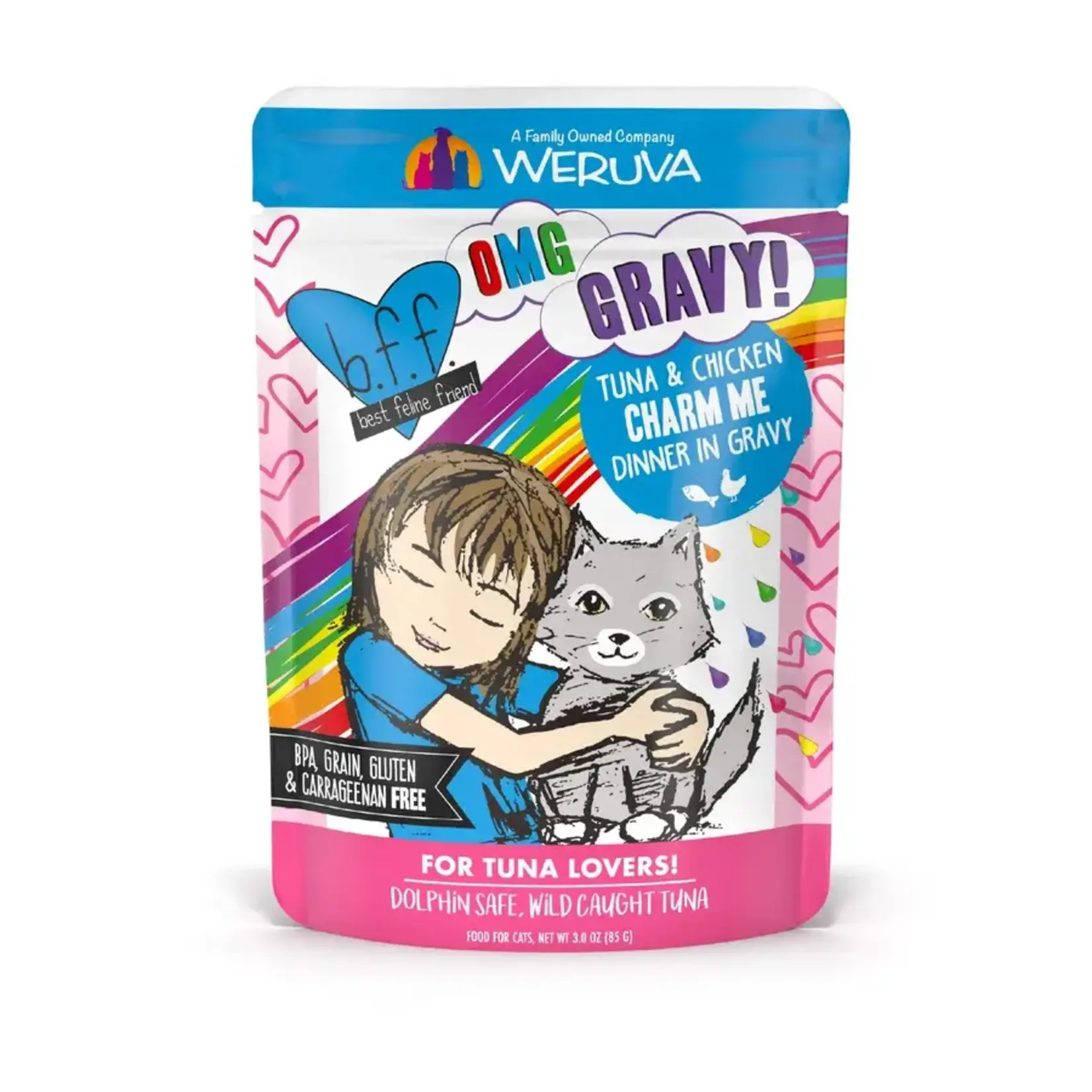 Weruva Weruva BFF OMG Tuna & Chicken Charm Me Cat Pouch 3oz