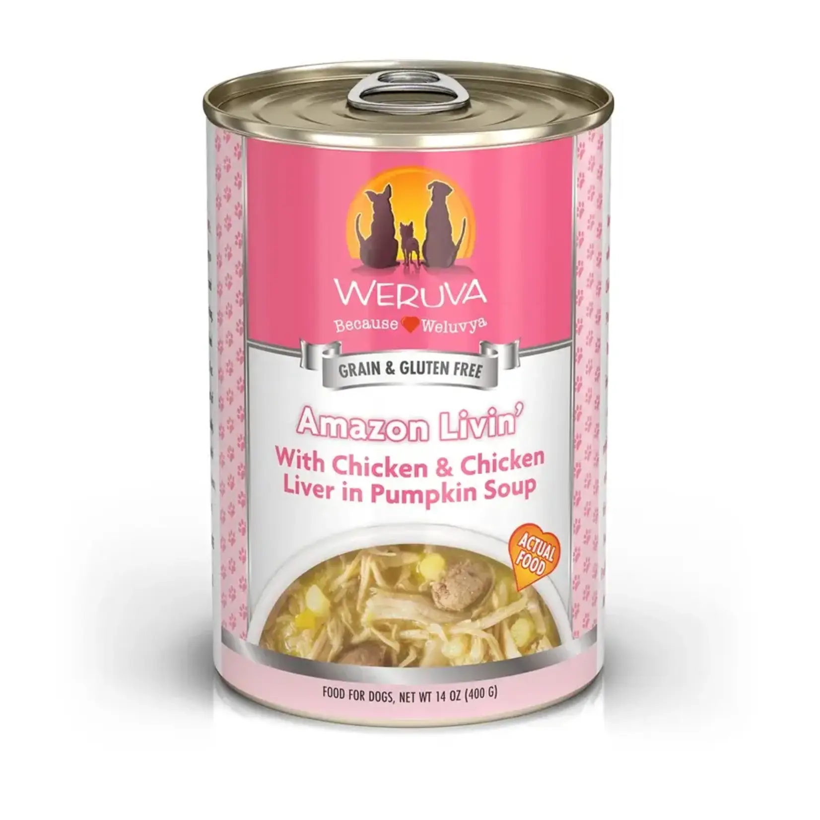Weruva Weruva Amazon Livin' Chicken & Chicken Liver in Pumpkin Soup Wet Dog Food 14 oz