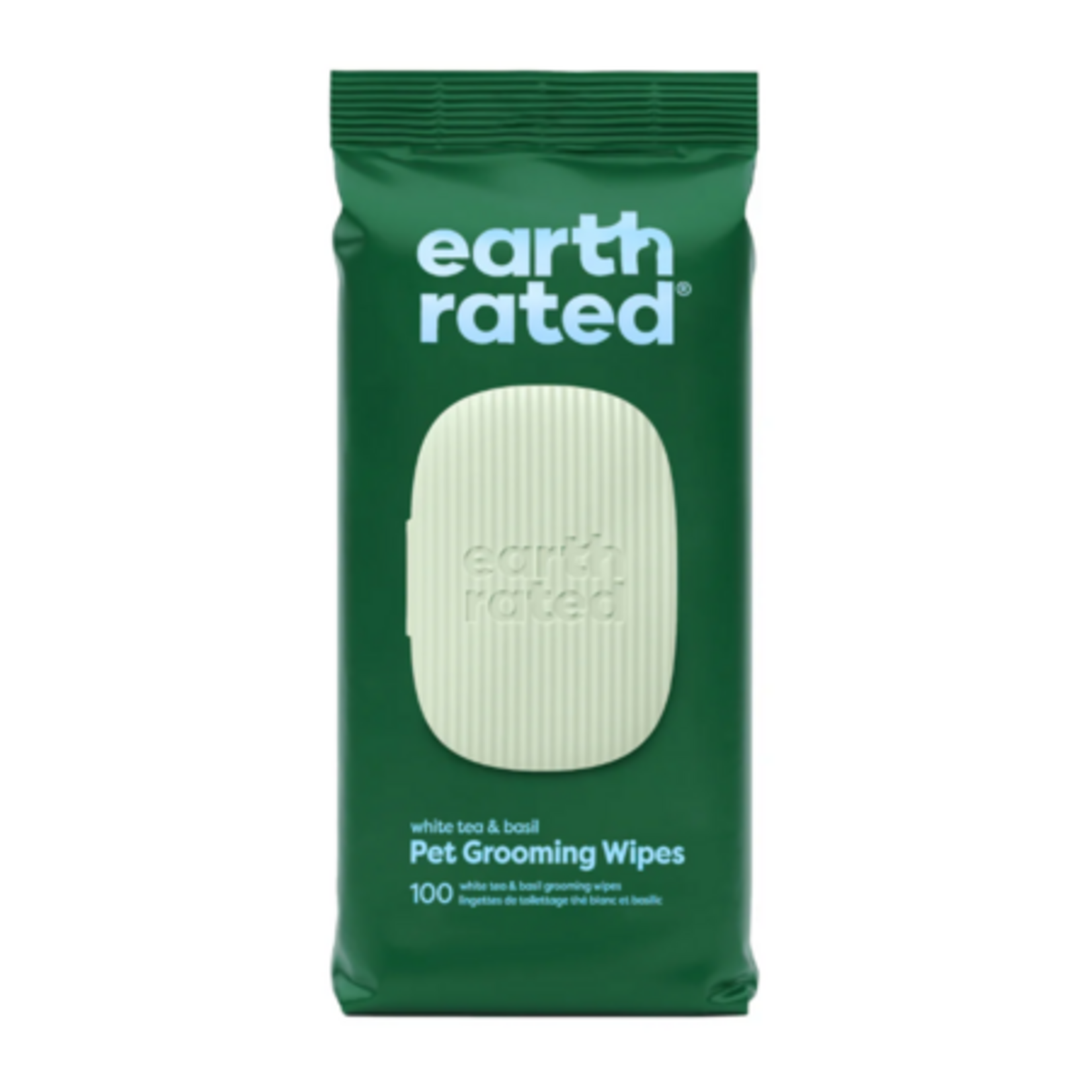 Earth Rated Earth Rated Hypoallergenic 3-in-1 Pet Grooming Wipes, White Tea & Basil Scented, 100 count