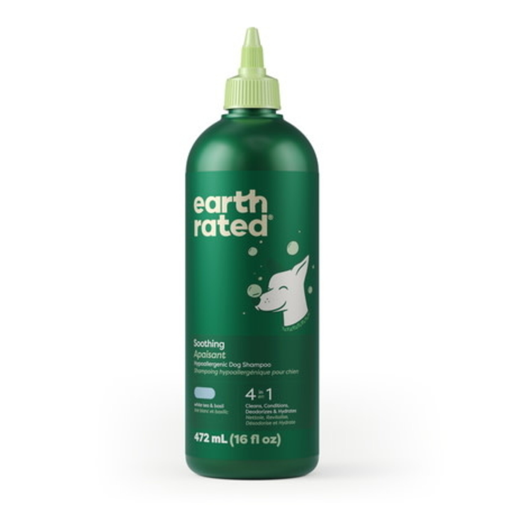 Earth Rated Earth Rated 3-in-1 Soothing Dog Shampoo & Conditioner, White Tea & Basil Scent, 16 oz