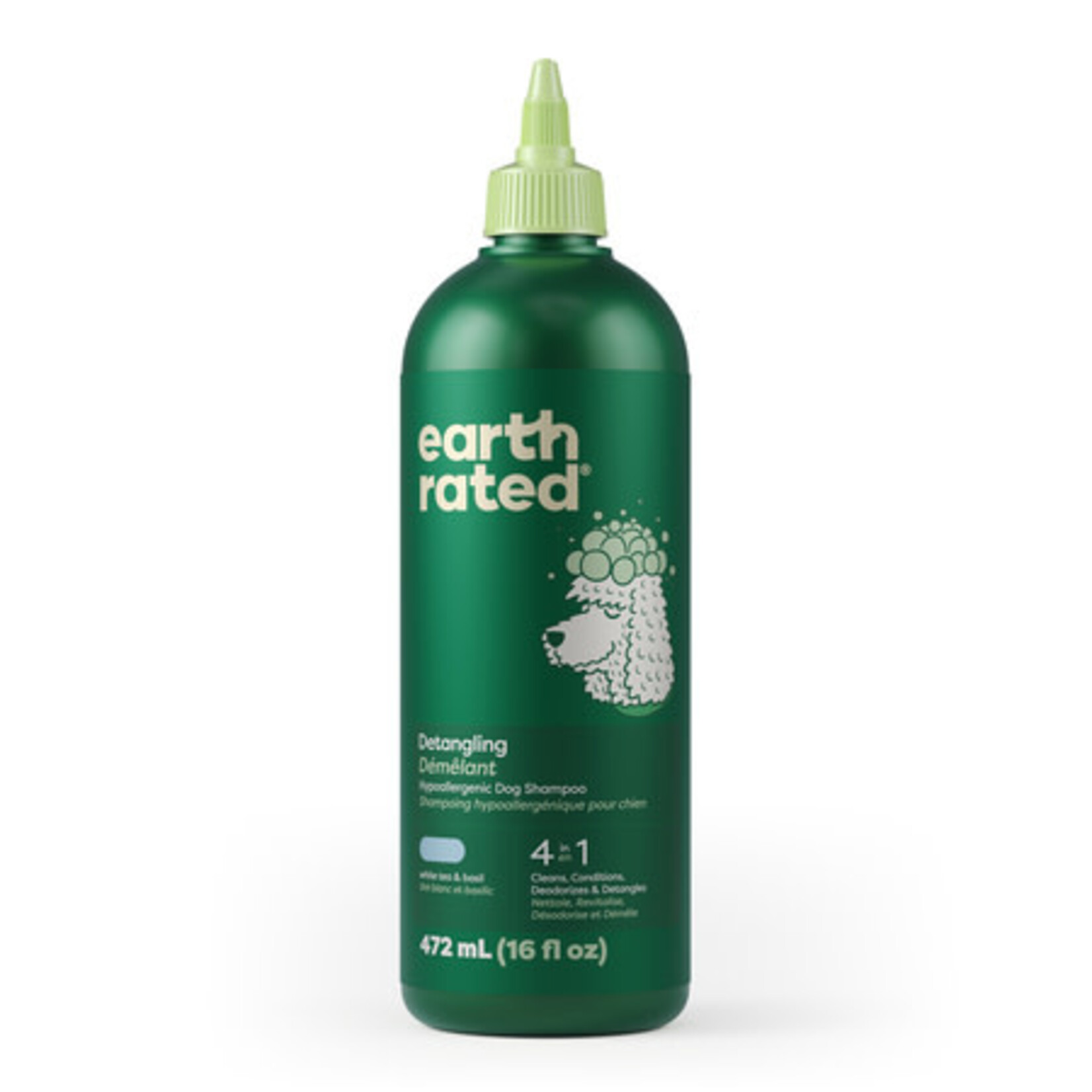 Earth Rated Earth Rated 3-in-1 Detangling Dog Shampoo & Conditioner, White Tea & Basil Scent, 16 oz