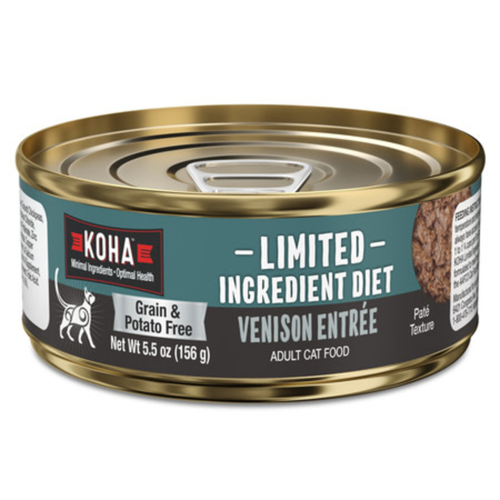 Koha KOHA Limited Ingredient Diet Venison Entrée Grain-Free Pate Wet Cat Food 5.5 oz