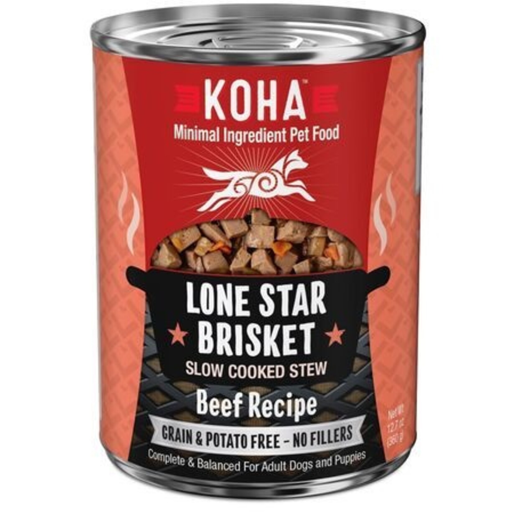Koha KOHA Lone Star Brisket Stew Beef Canned Dog Food 12.7oz