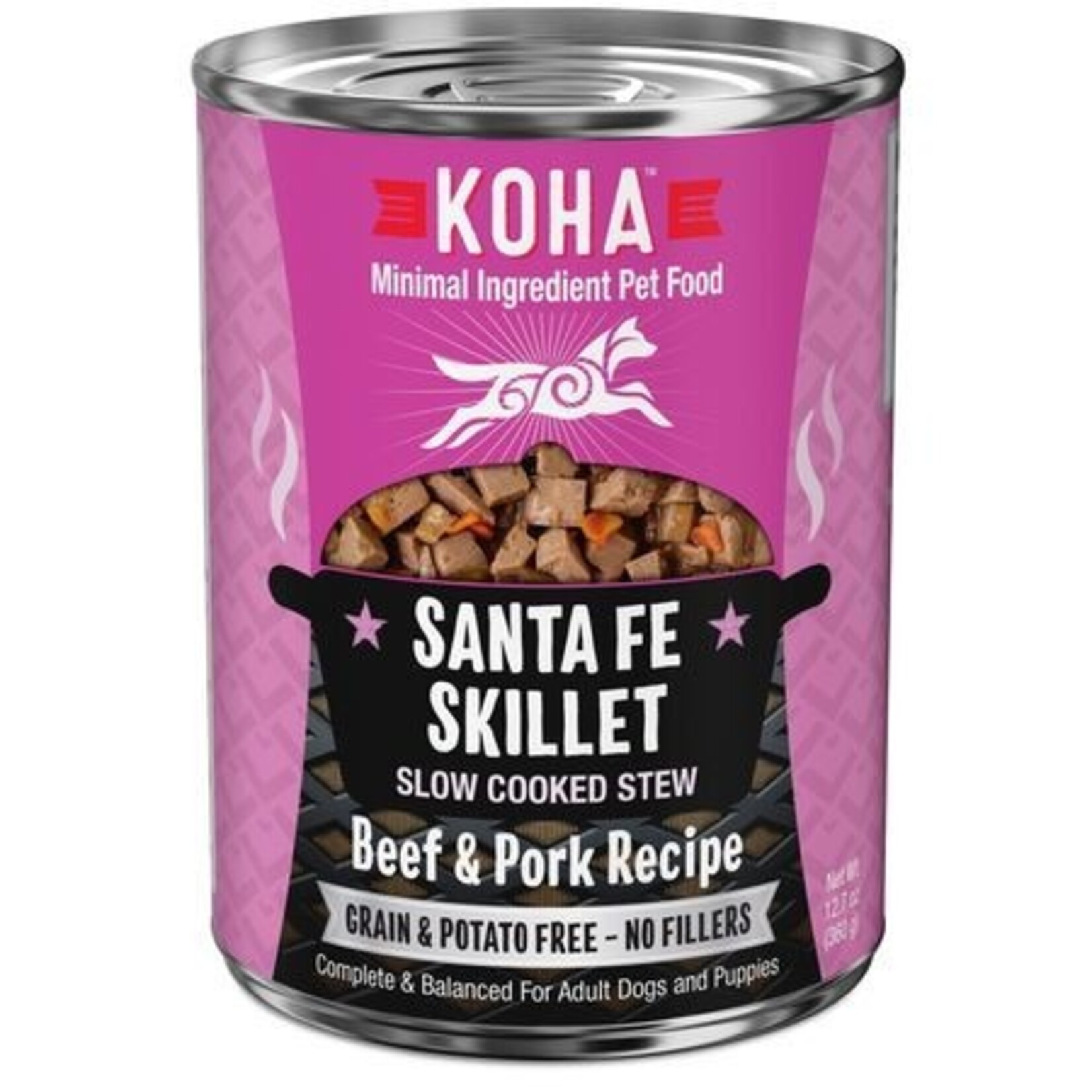 Koha KOHA Santa Fe Skillet Stew Beef & Pork Canned Dog Food 12.7oz