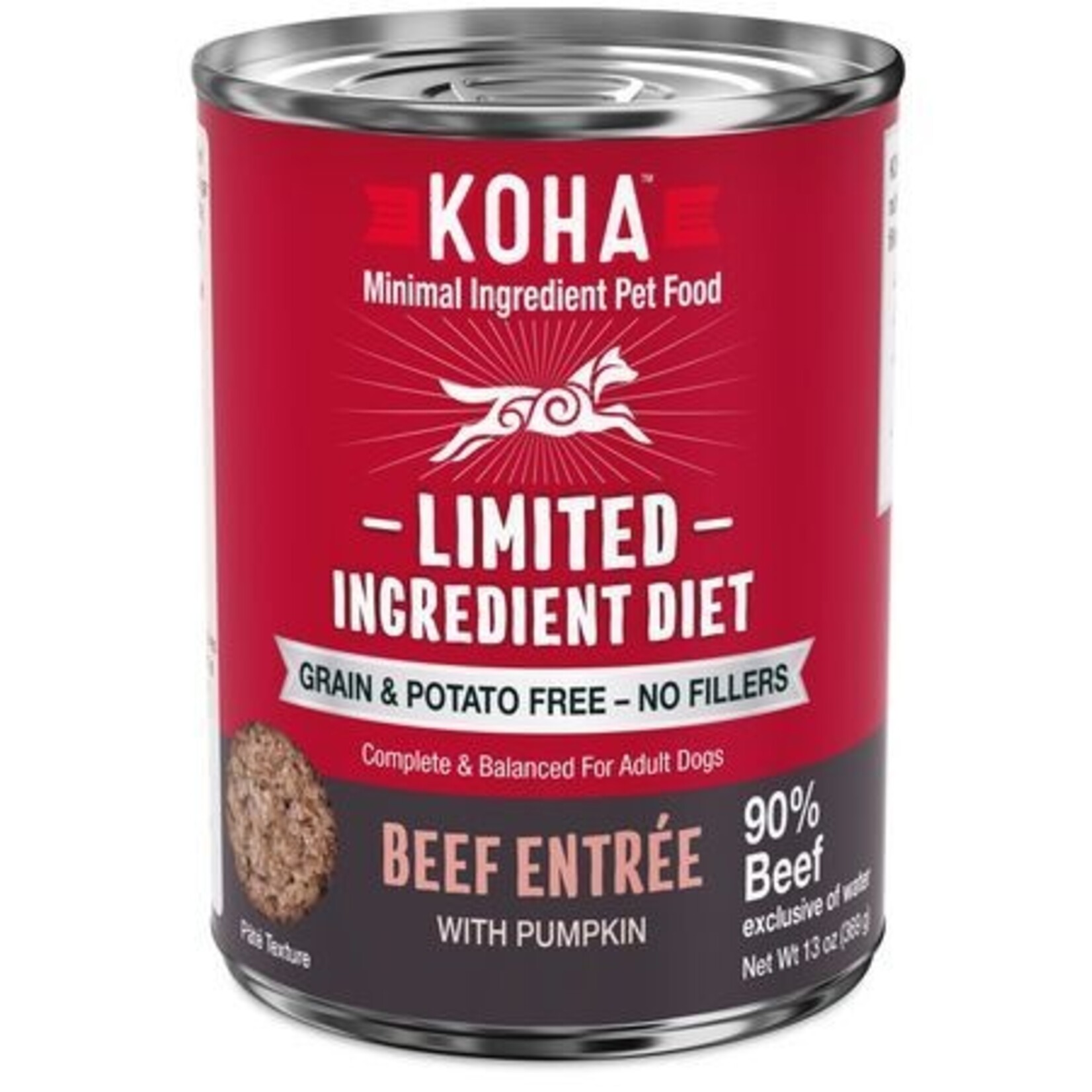 Koha KOHA Limited Ingredient Diet Beef Dog Food Can 13oz