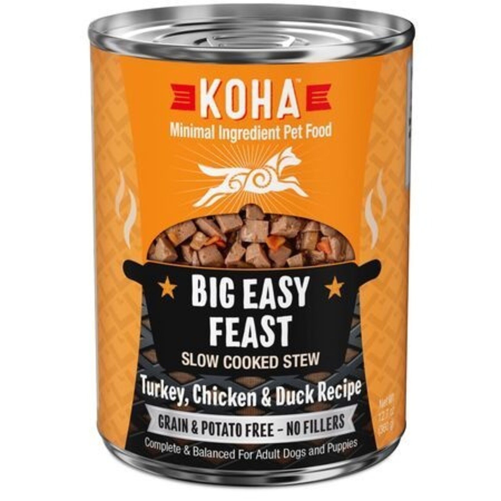 Koha KOHA Big Easy Feast Stew Turkey, Chicken & Duck Canned Dog Food 12.7oz