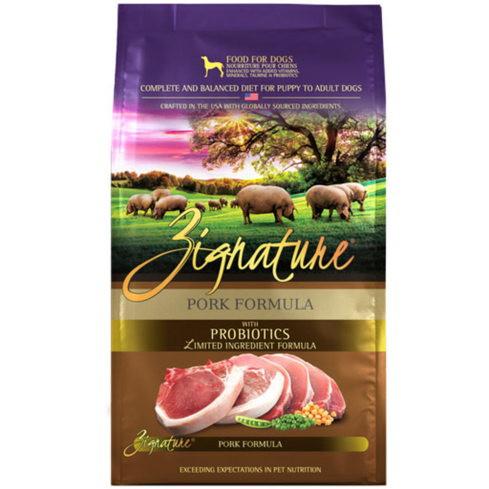 Zignature Zignature Pork Limited Ingredient Formula Dry Dog Food 4#